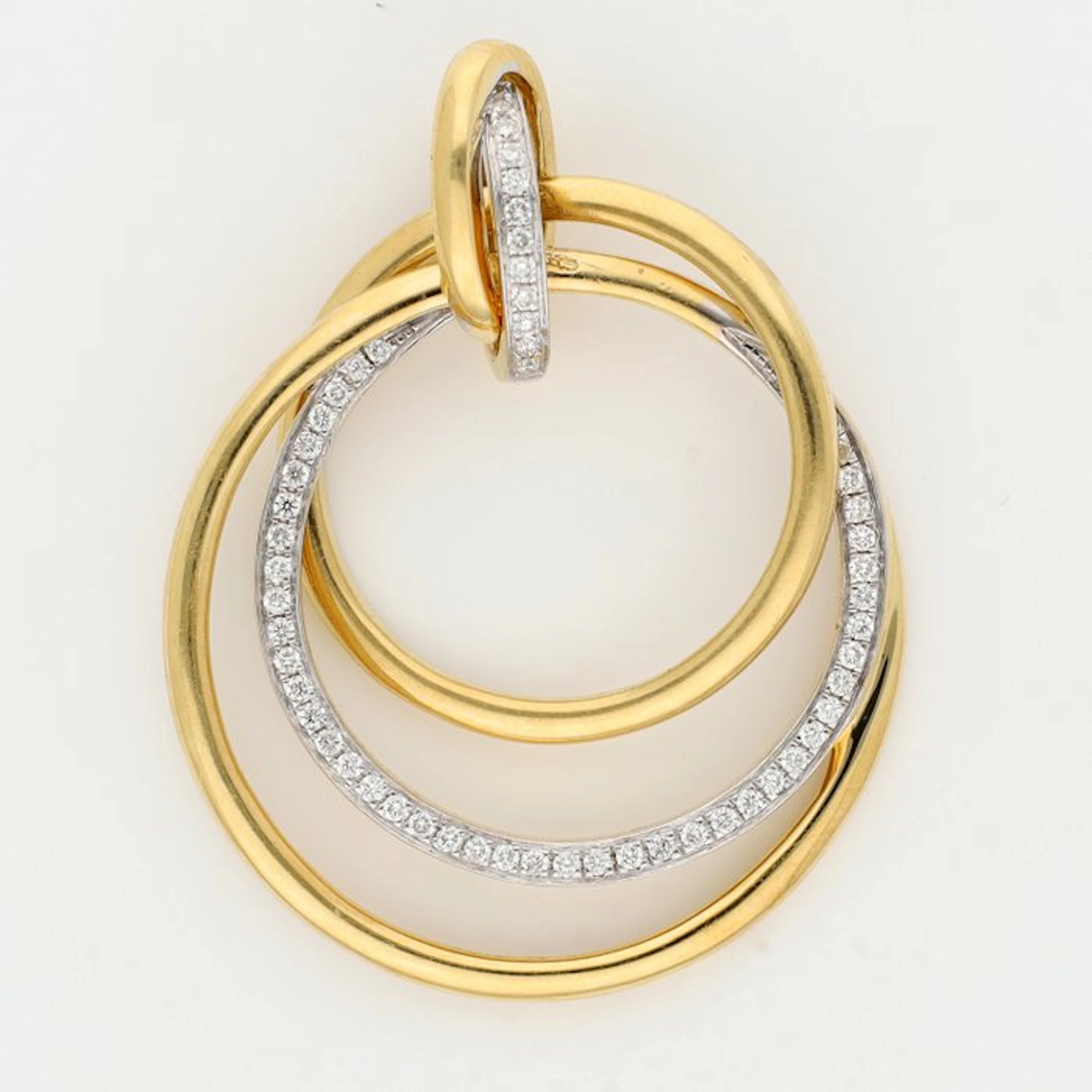 Pendant - 18 kt. Yellow gold Diamond (Natural)
