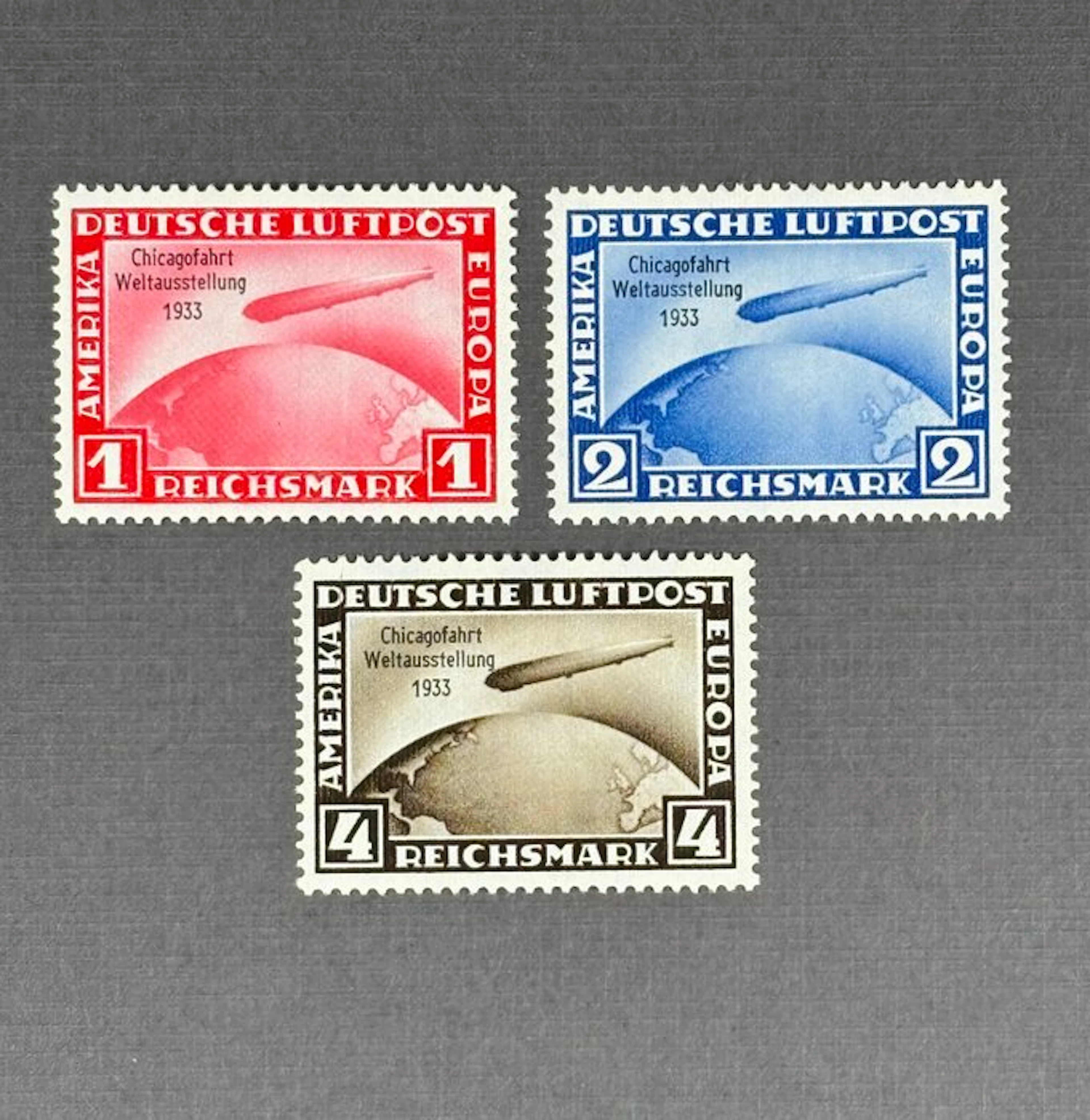German Empire 1933/1933 - Graf Zeppelin LZ 127 flight to...