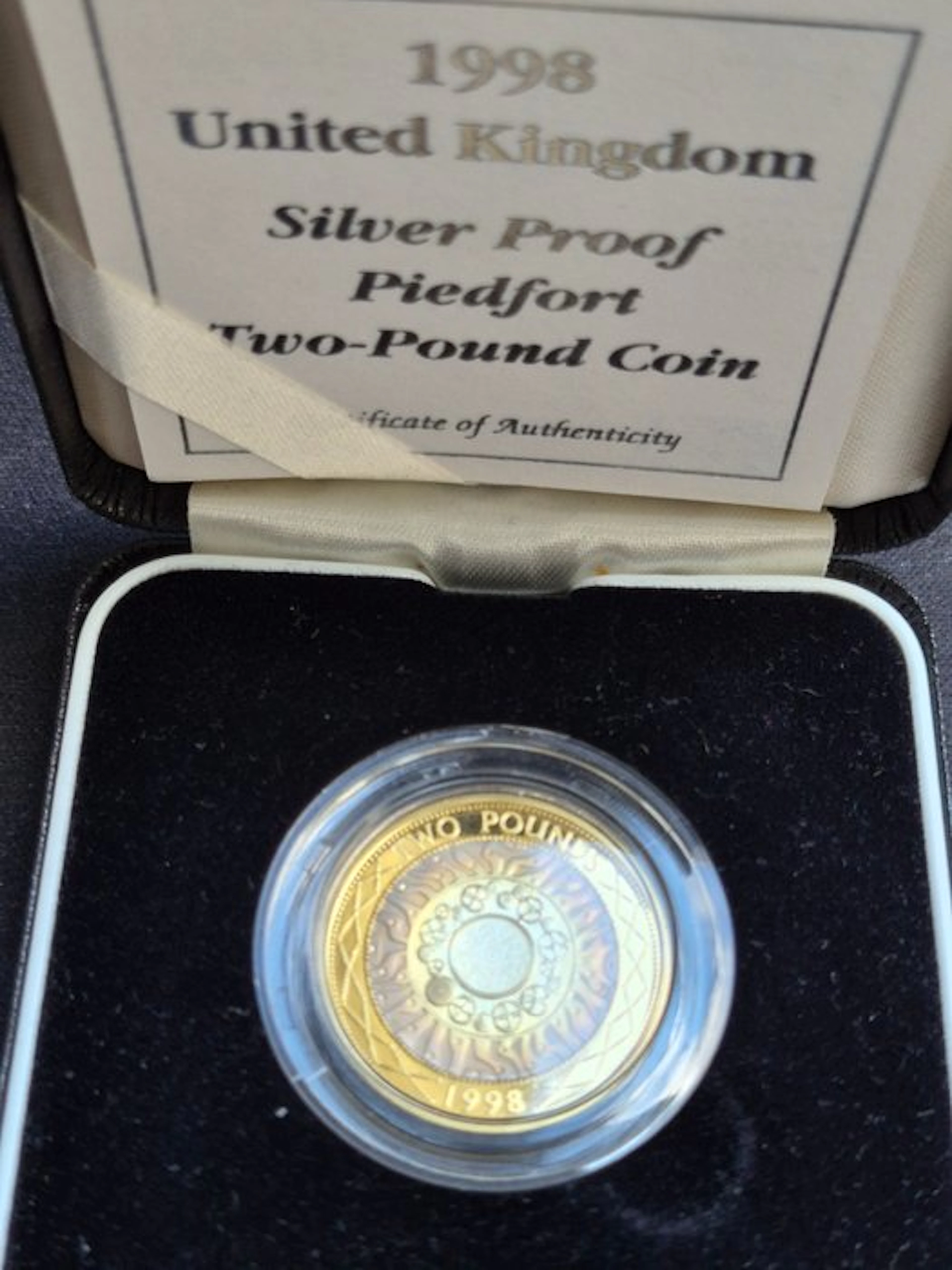 England. Elizabeth II. 2 Pounds 1998 Silver Proof Piedfort (No reserve price)
