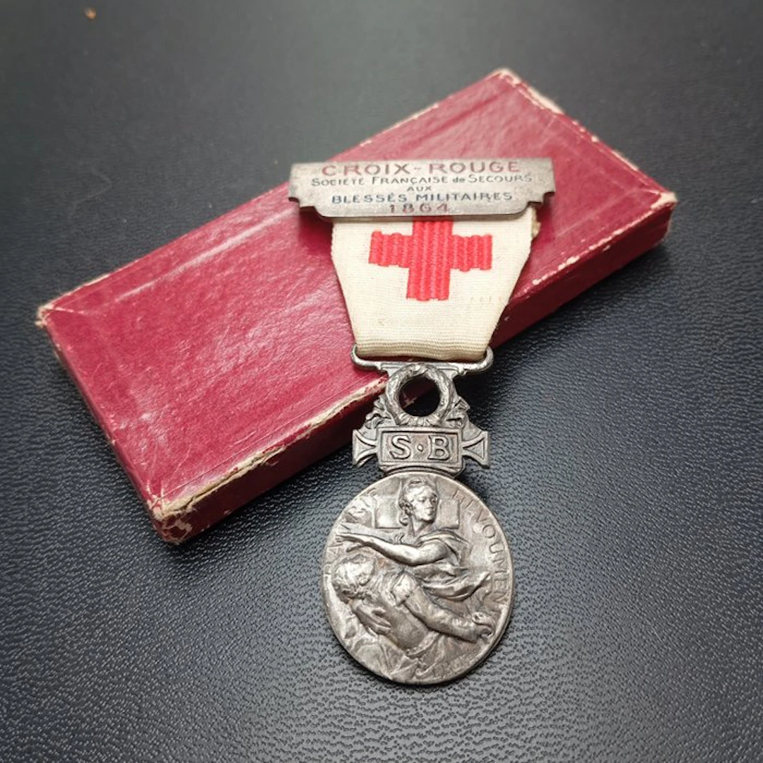 France - Medal - Médaille ancienne de la croix rouge française 14/18 - 1918