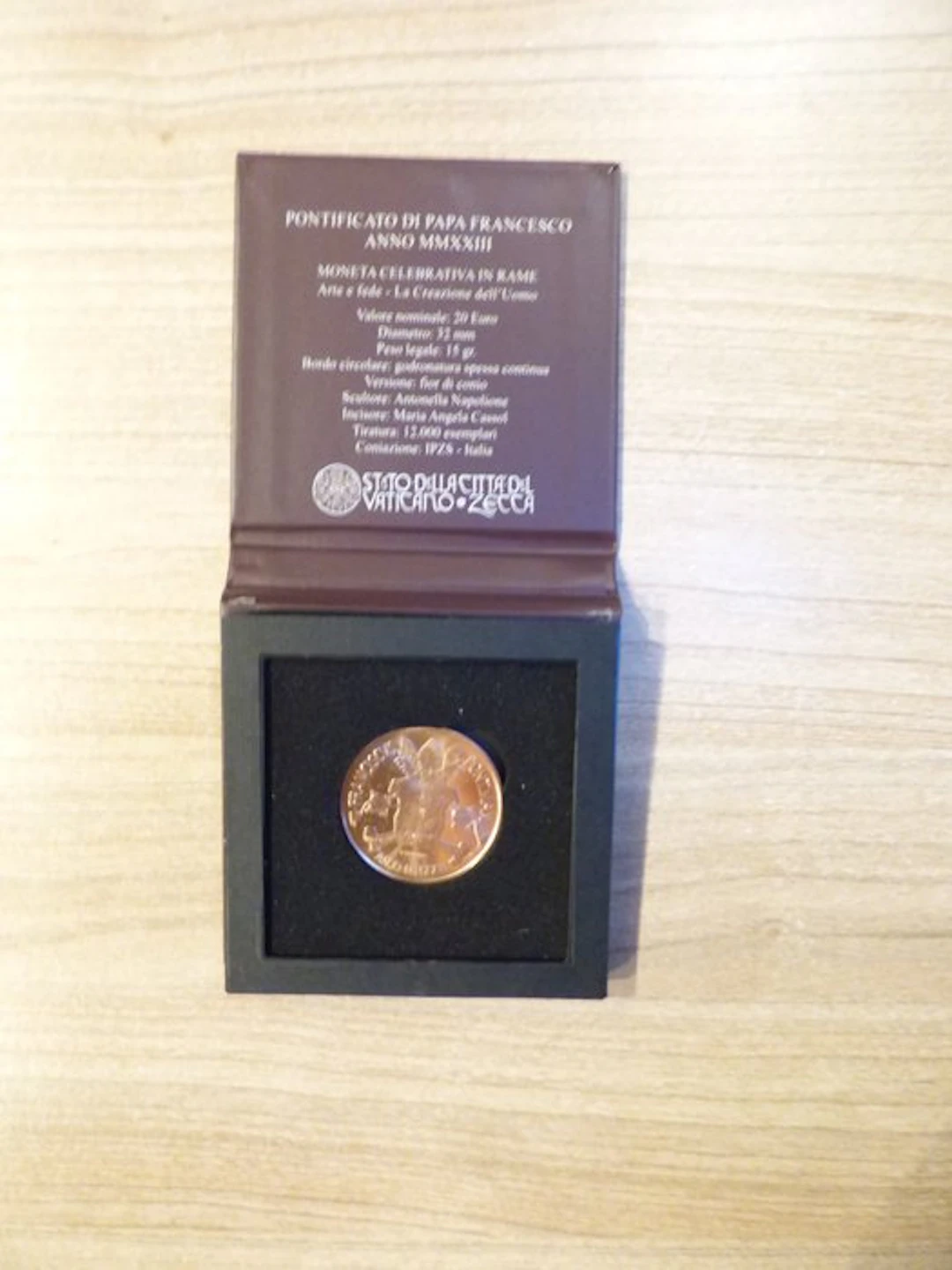 Vatican. 20 Euro 2023 "La Creazione dell'Uomo" (No reserve price)