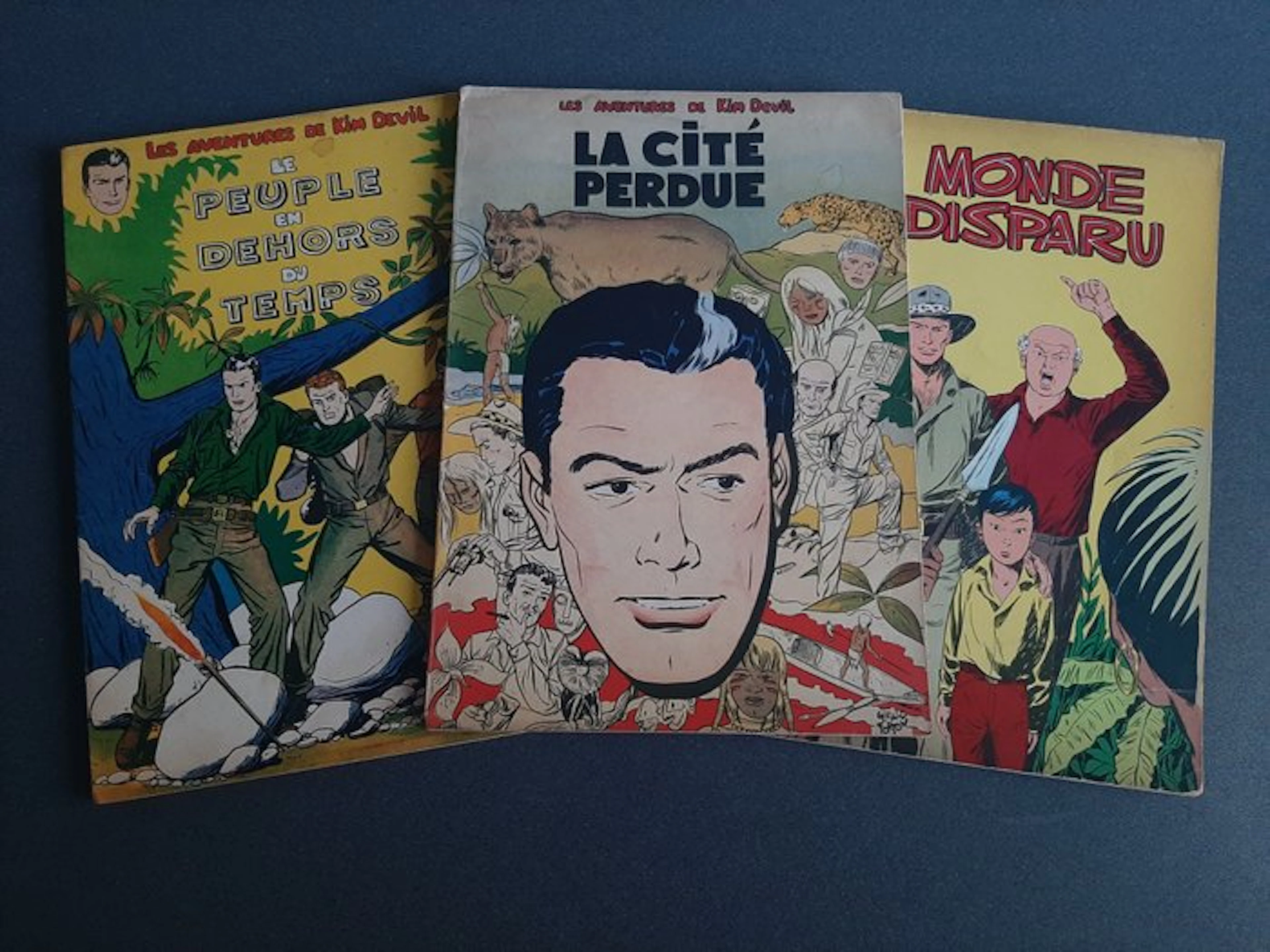 Kim Devil T1 à T3 - 3x B - 3 Album - First edition - 1955/1957