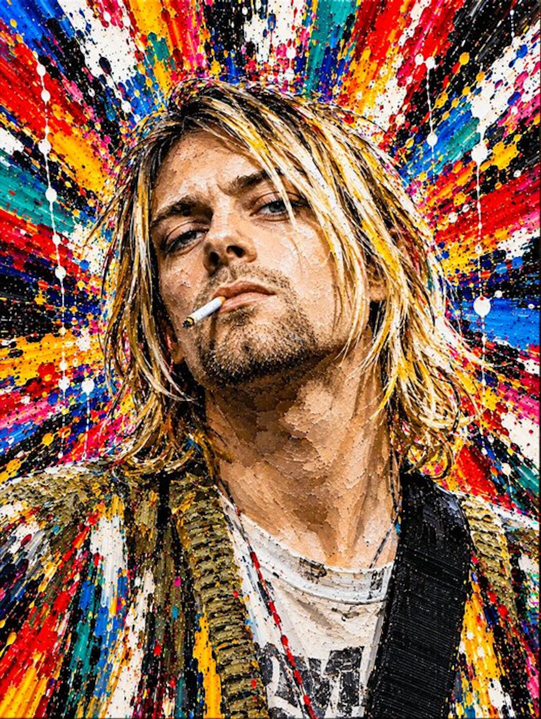Kurt Cobain 1 copy of 5 - KURT COBAIN - ART ICONIC EXPLOSION