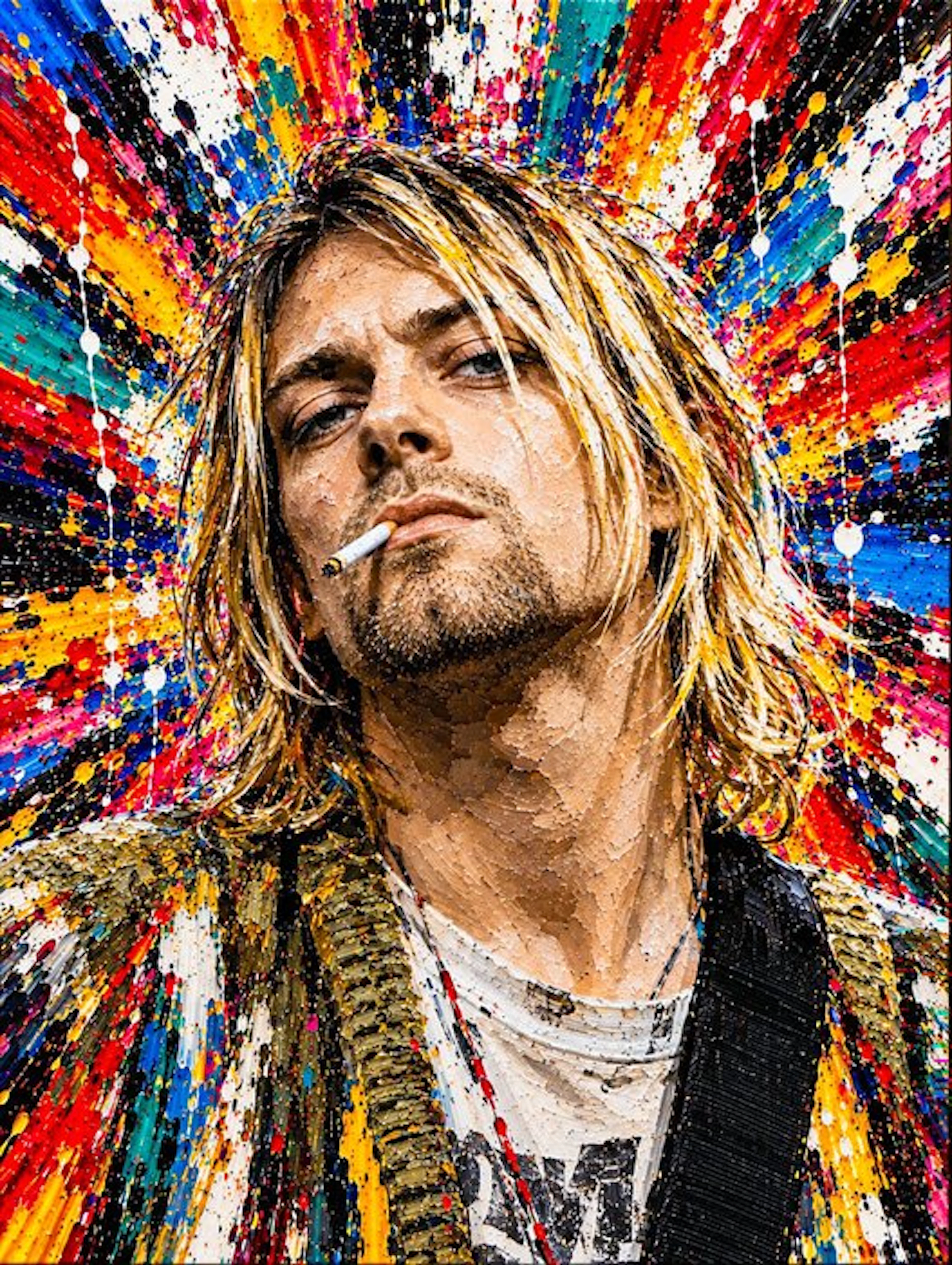 Kurt Cobain 1 copy of 5 - KURT COBAIN - ART ICONIC EXPLOSION