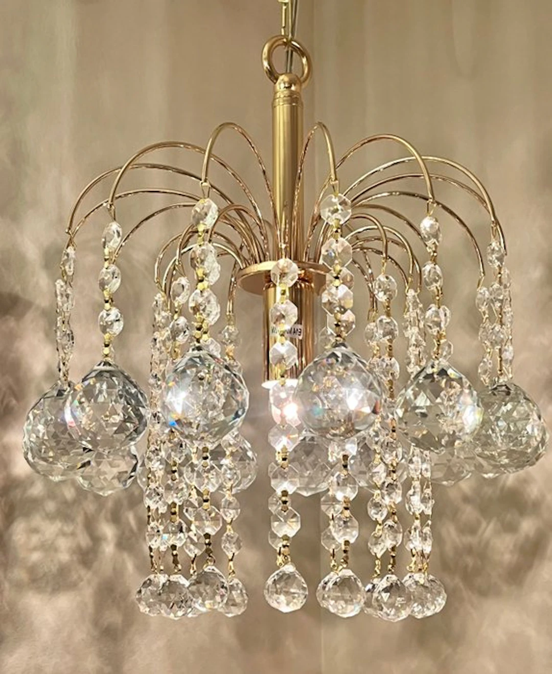 Swarovski - Chandelier - Crystal, Gold leaf