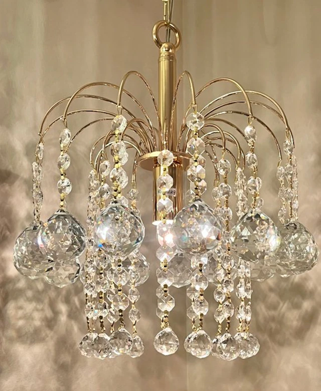 Swarovski - Chandelier - Crystal, Gold leaf