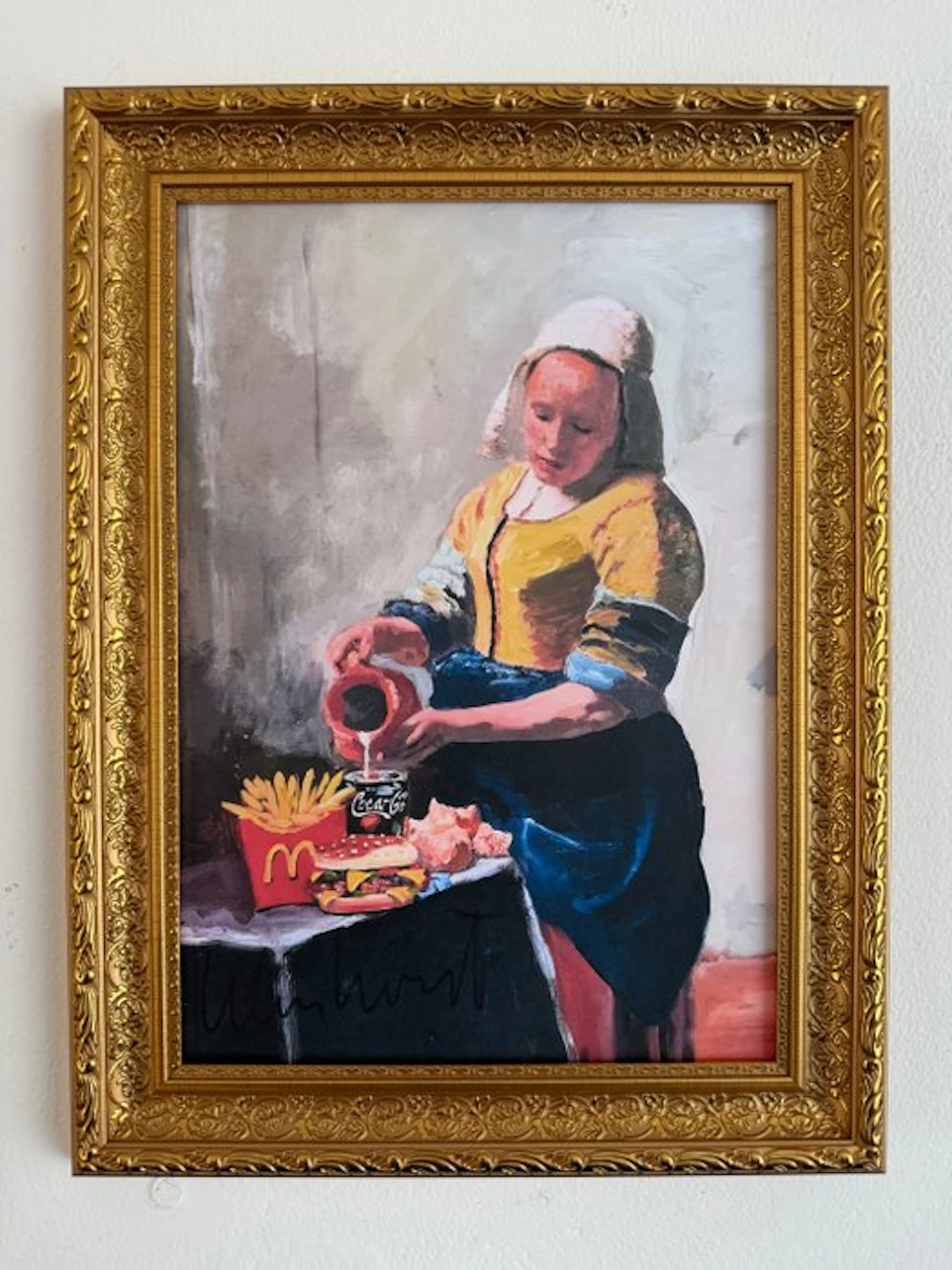 Peter Klashorst (1957) - Het melkmeisje McDonald's