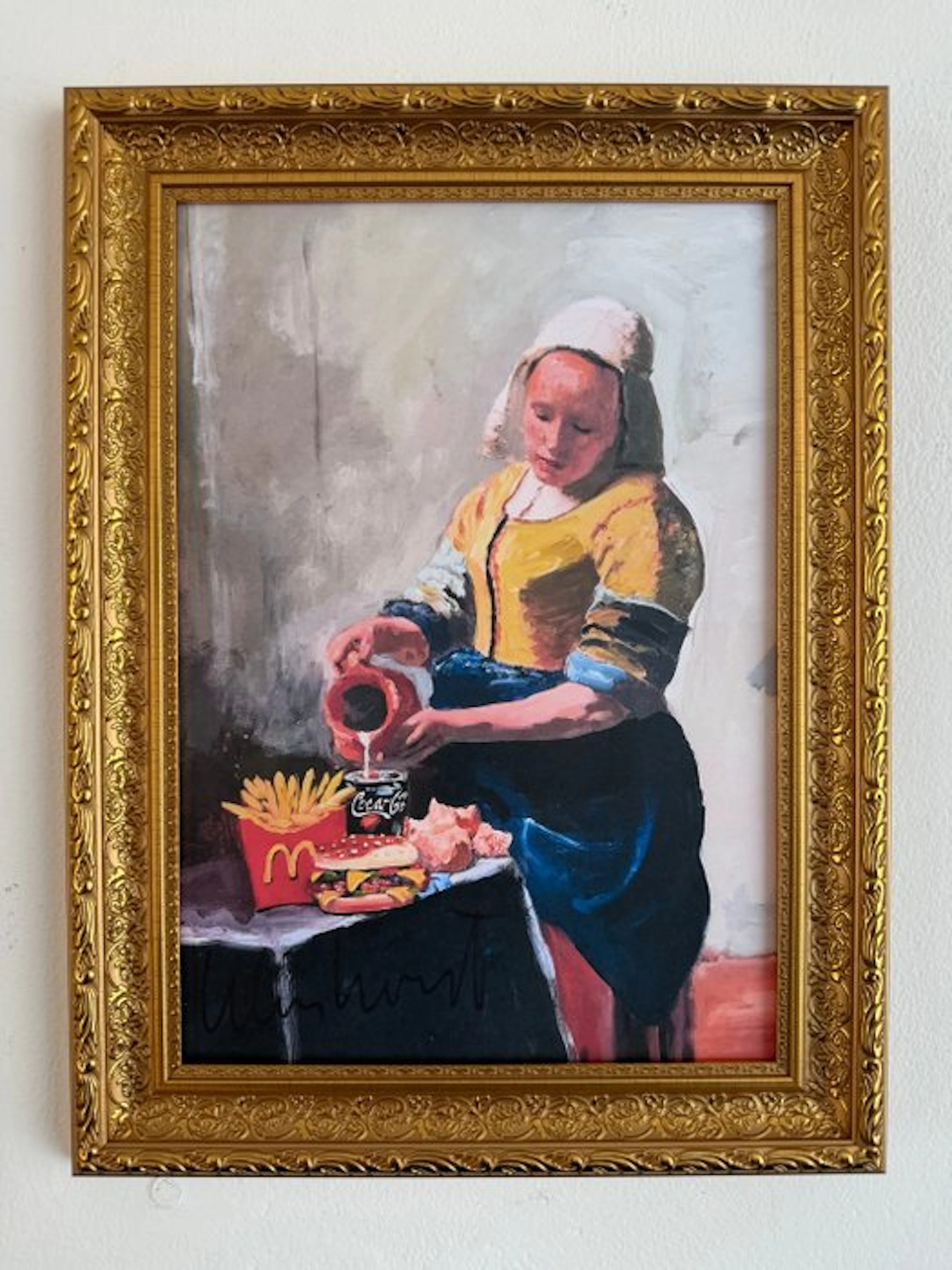 Peter Klashorst (1957) - Het melkmeisje McDonald's