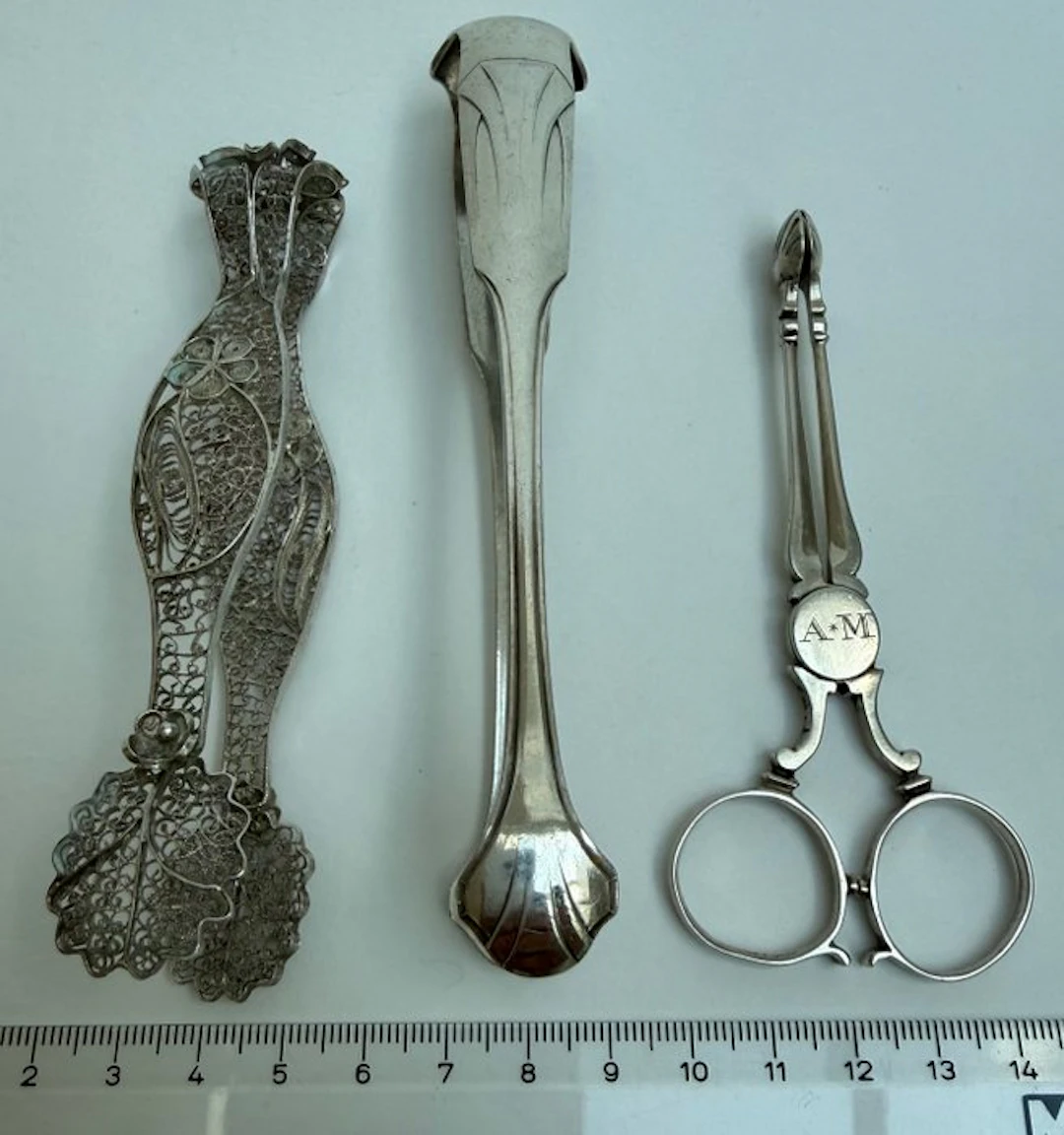 Sugar tongs (3) - Silver - 1910-1920