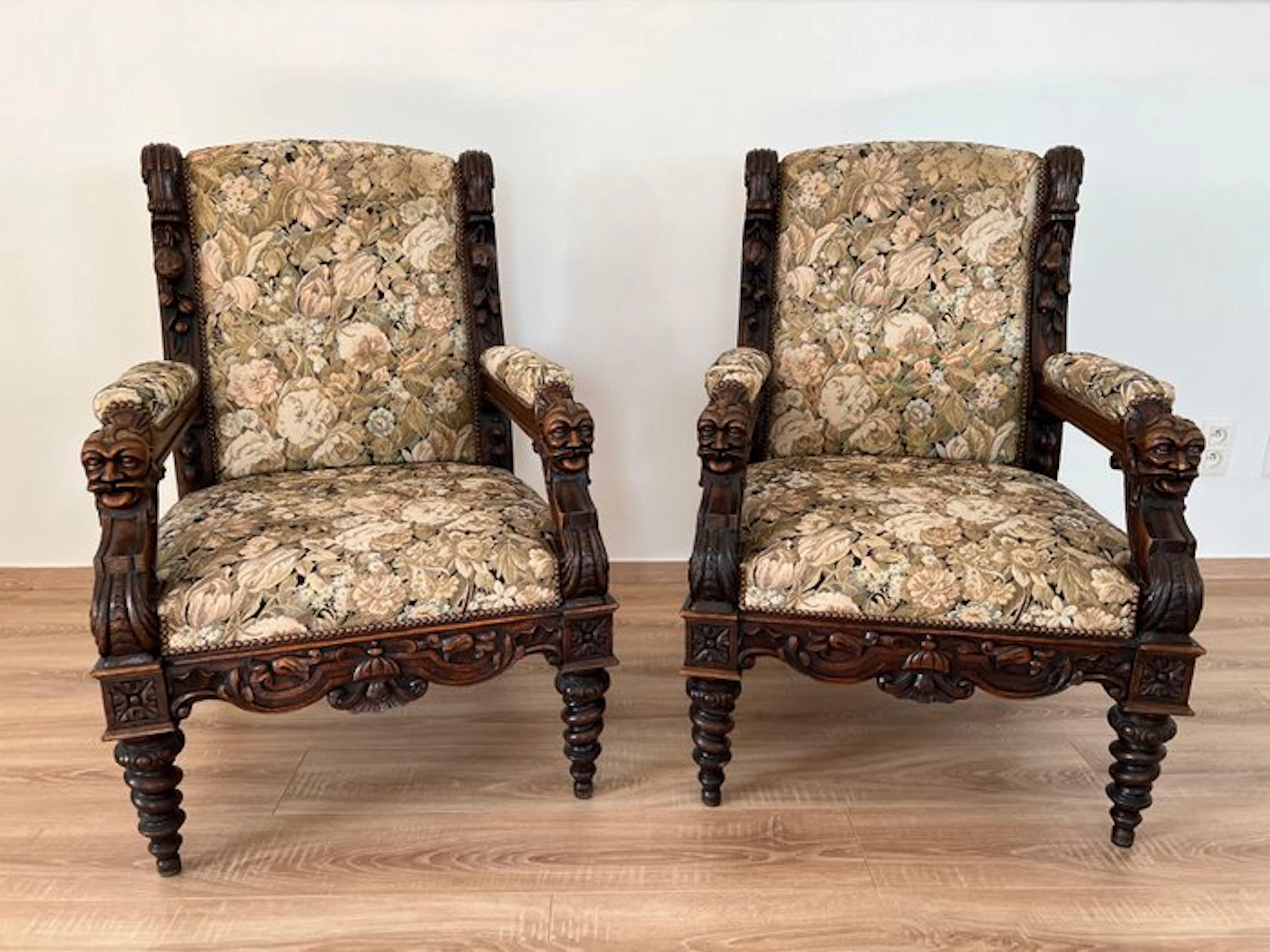 Bench (4) - Oak - Antique oak salon