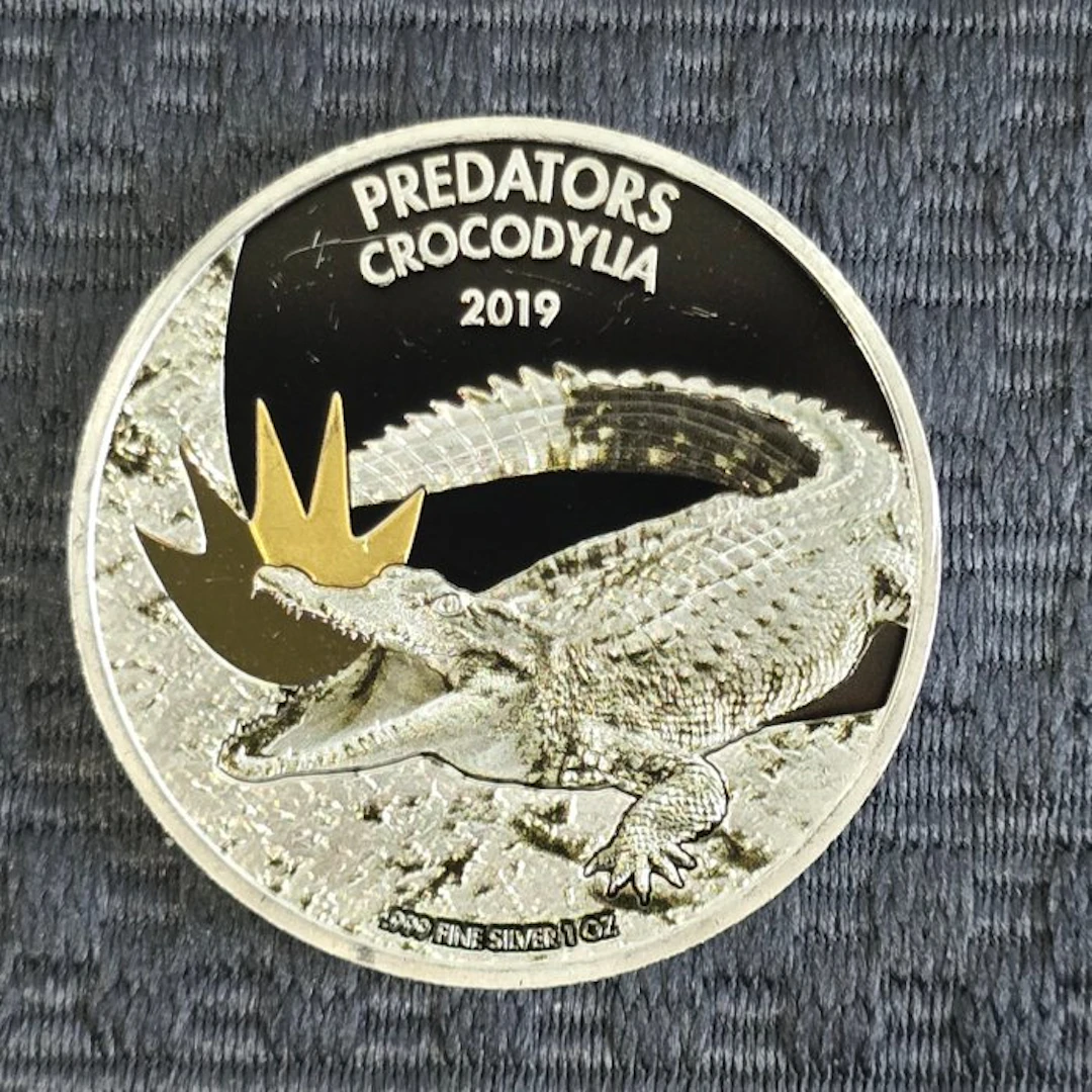 Congo. 20 Francs 2019 - "Predators" 1 Oz (No reserve price)