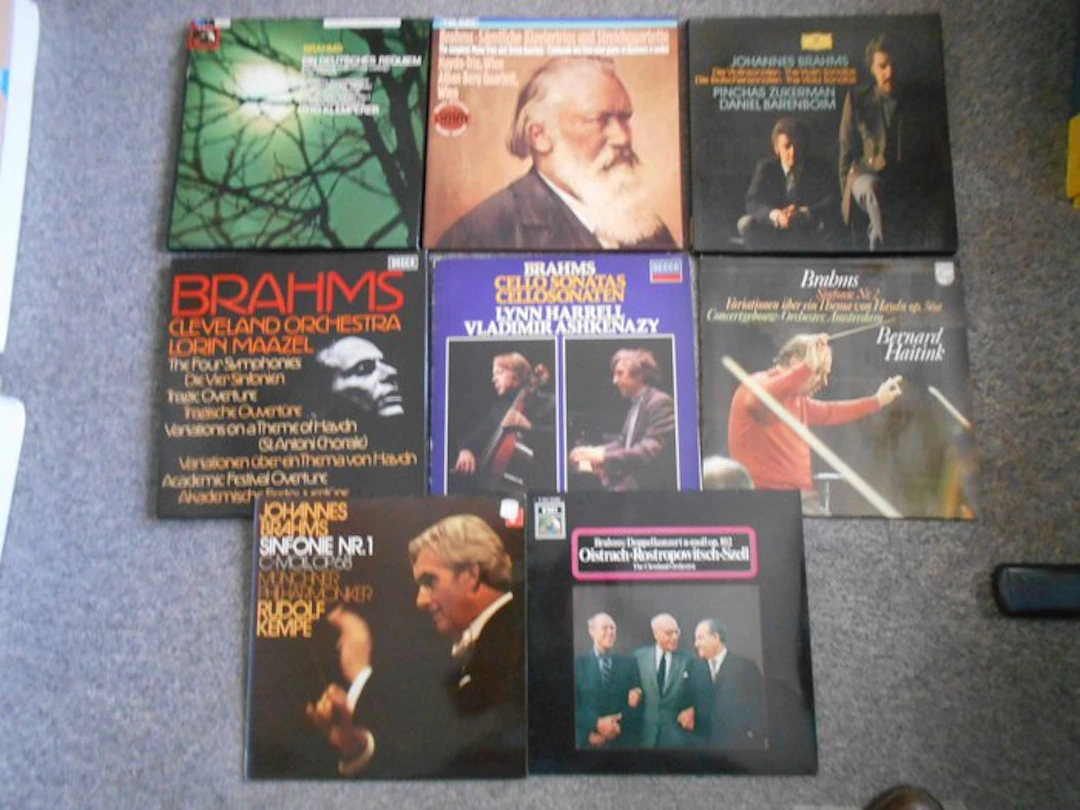 Johannes Brahms - Multiple artists - 4 x box sets + 4 x LPs : Maazel
