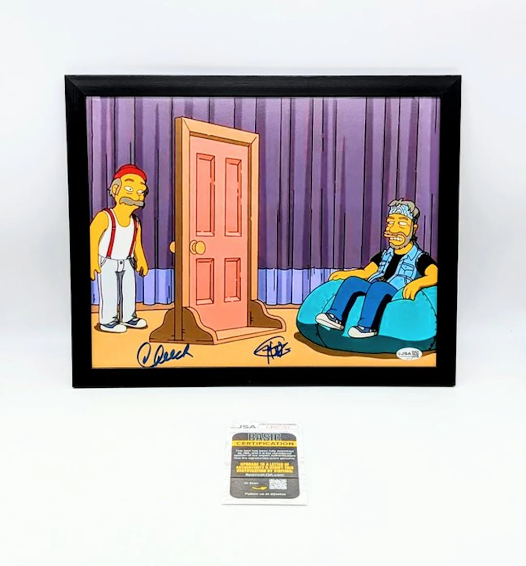 The Simpsons - Tommy Chong + Cheech Marin - JSA Verified...
