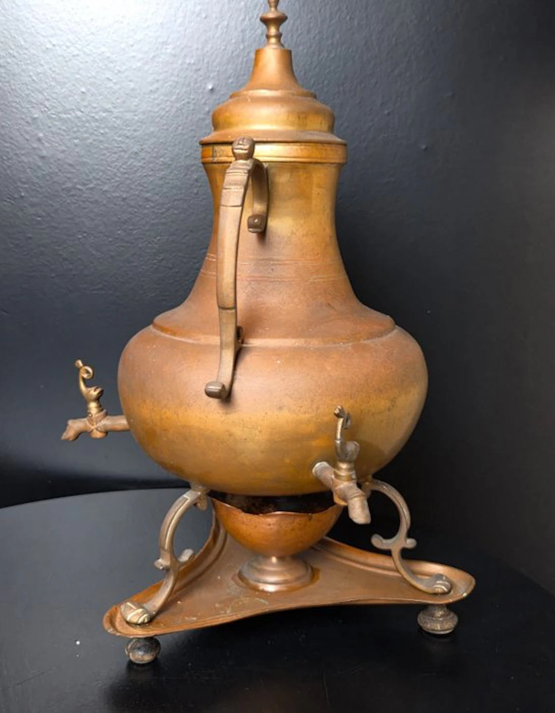 Samovar - Antique Dutch Copper Kraantjeskan / Three-Tap...