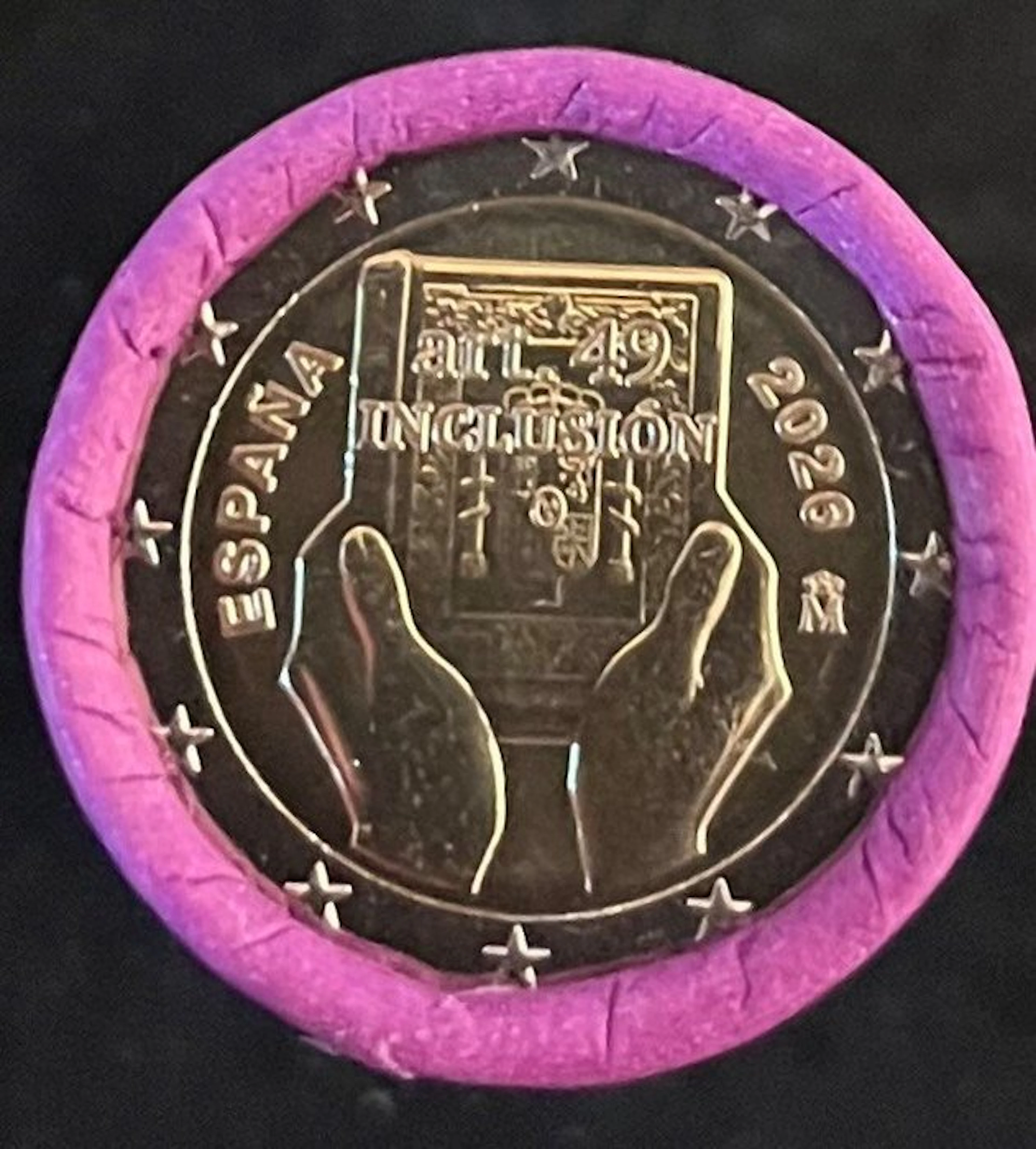 Spain. 2 Euro 2026 "Inclusion" (25 coins) in roll (No reserve price)