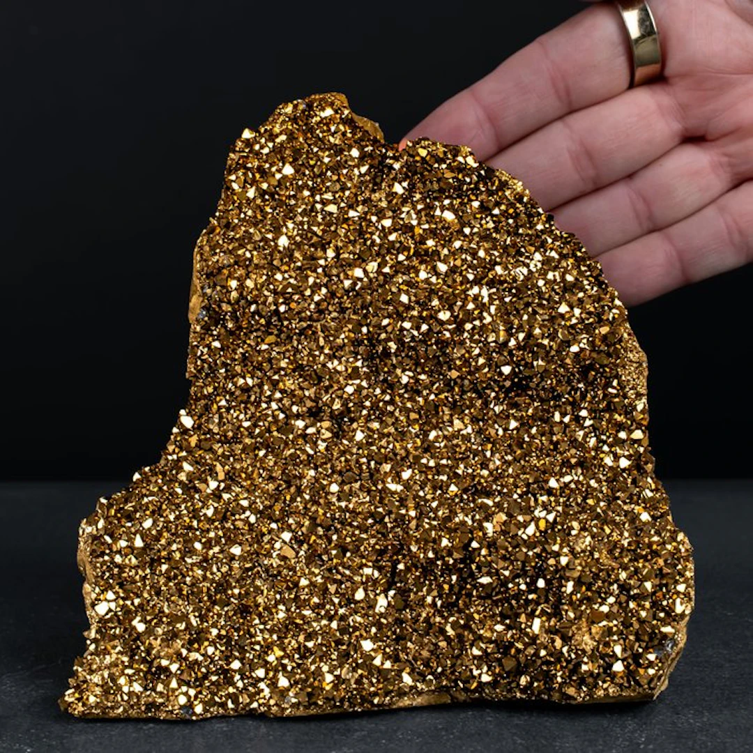 Golden Aura Magic Amethyst from Uruguay – Magical golden...