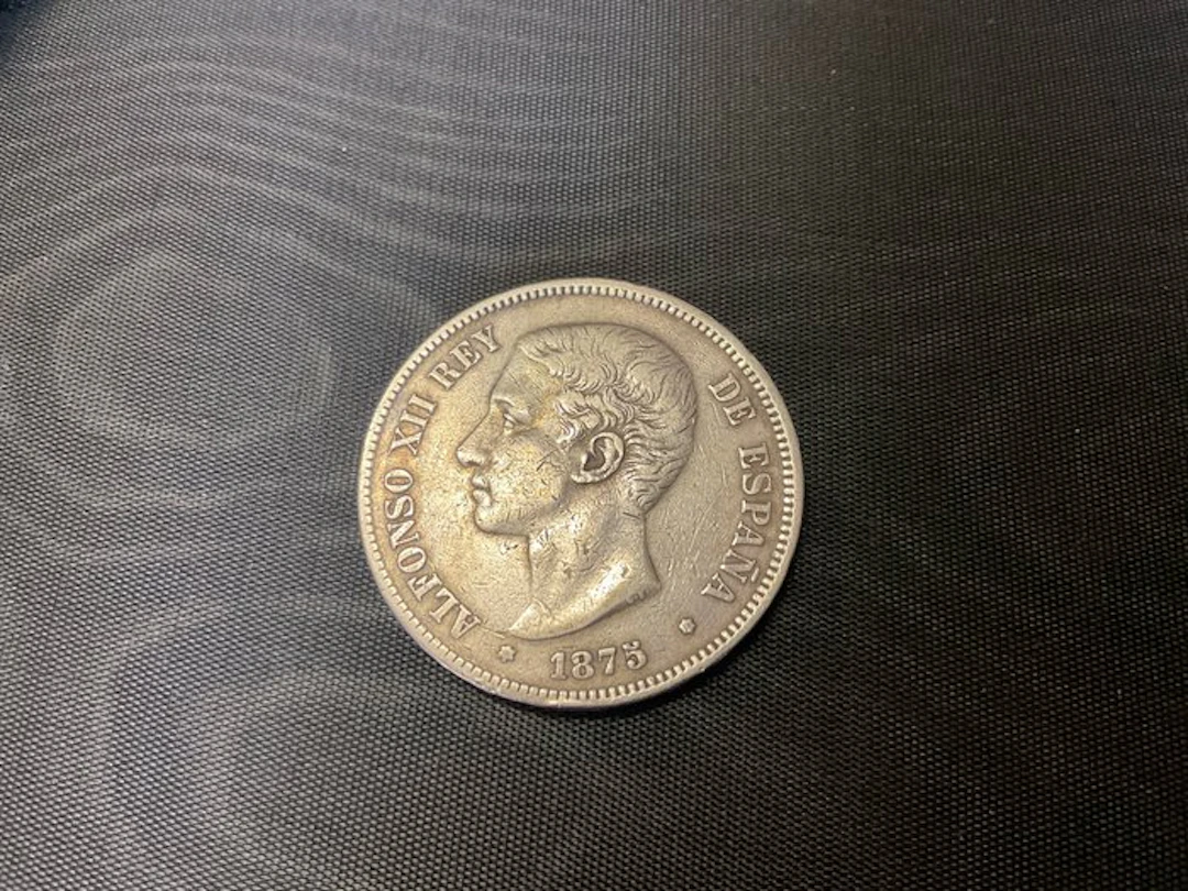 Spain. Alfonso XII. 5 Pesetas 1875 (No reserve price)