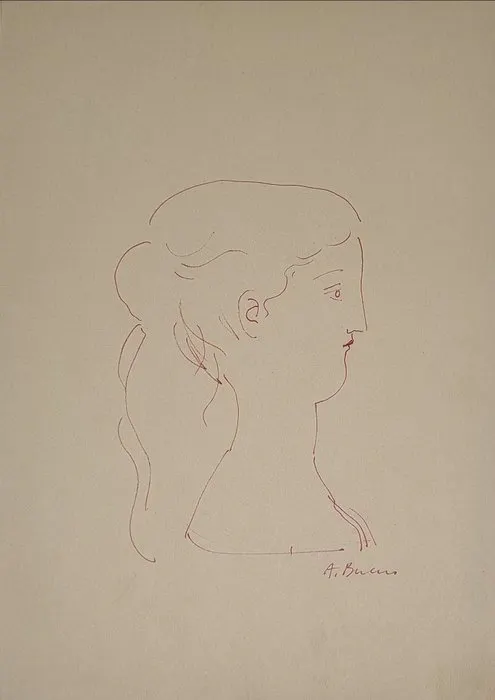 Antonio Bueno (1918-1984) - Profilo di donna