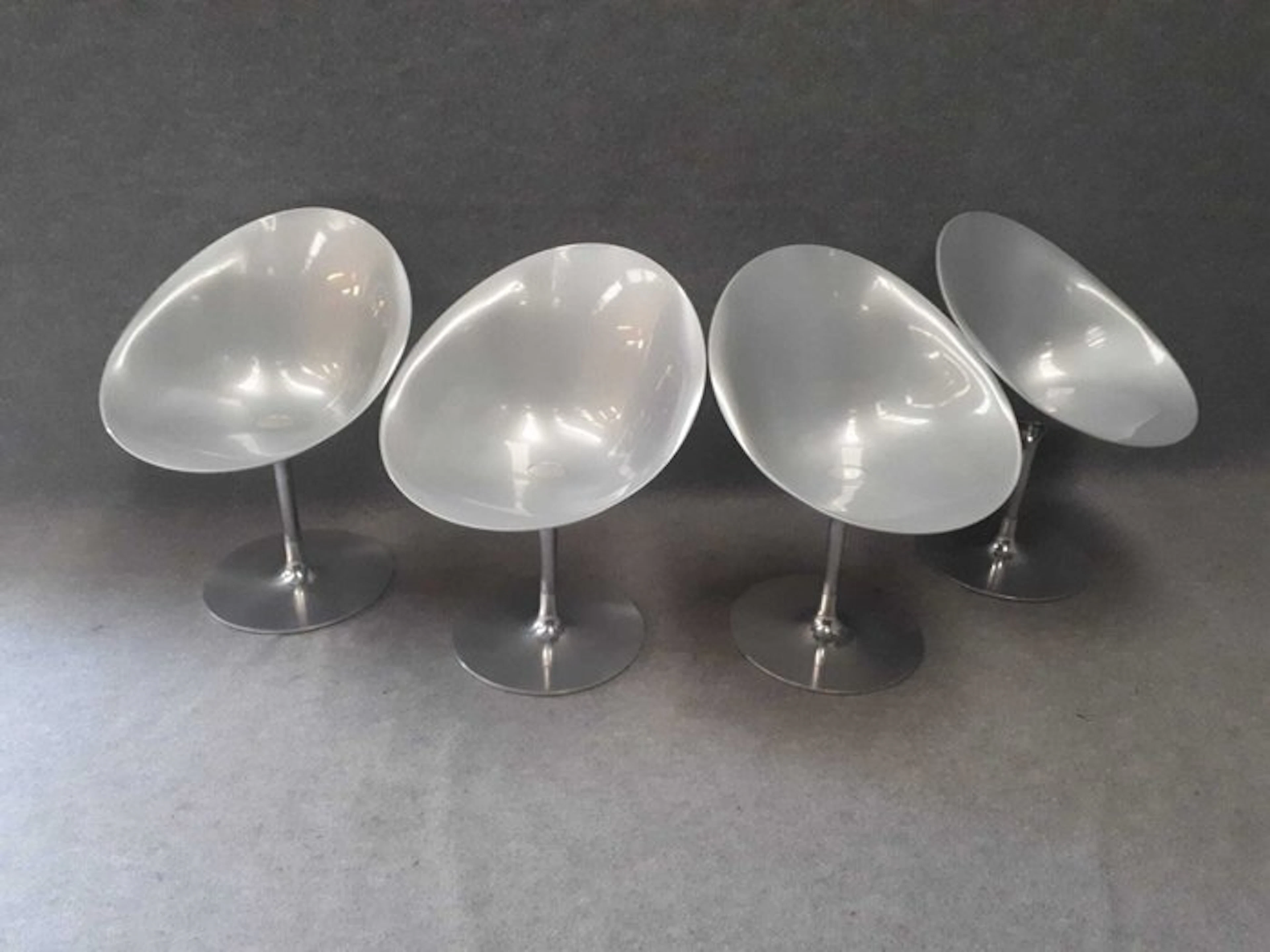 Kartell - Philippe Starck - Chair (4) - Eros - Metal, Aluminium, plastic