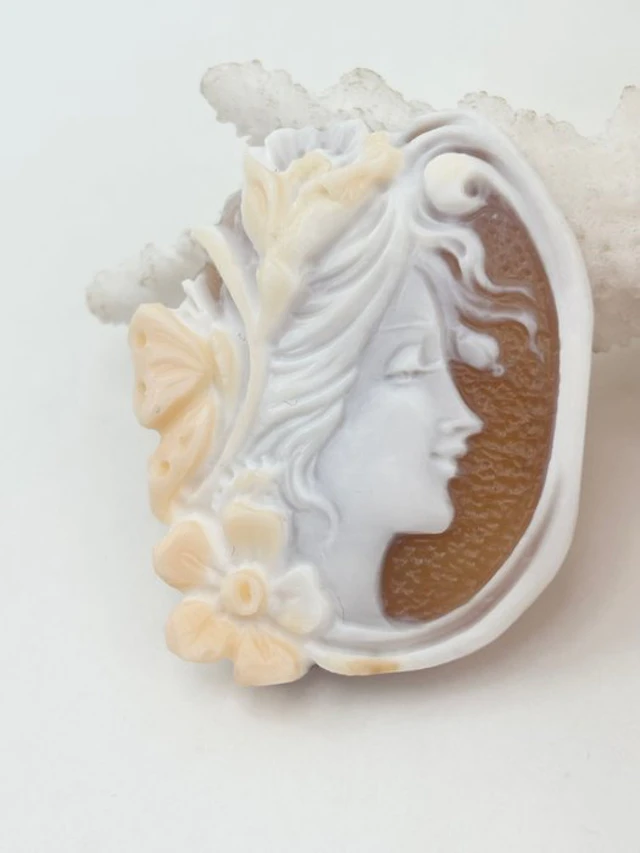 No reserve price Cassis madagascariensis - Cameo - Hand-carved cameo