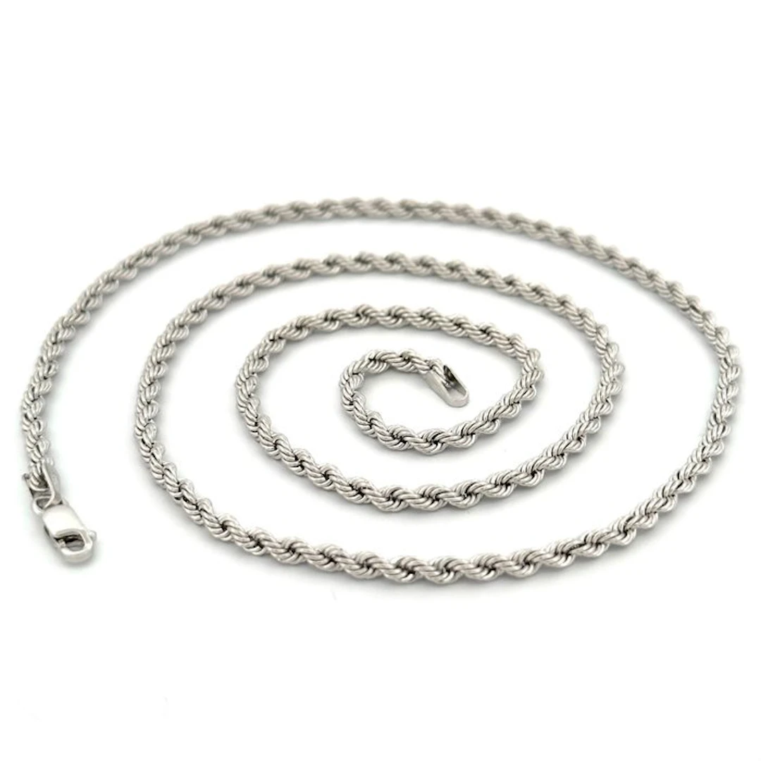 Necklace - 18 kt. White gold - Family Gold - 50 cm