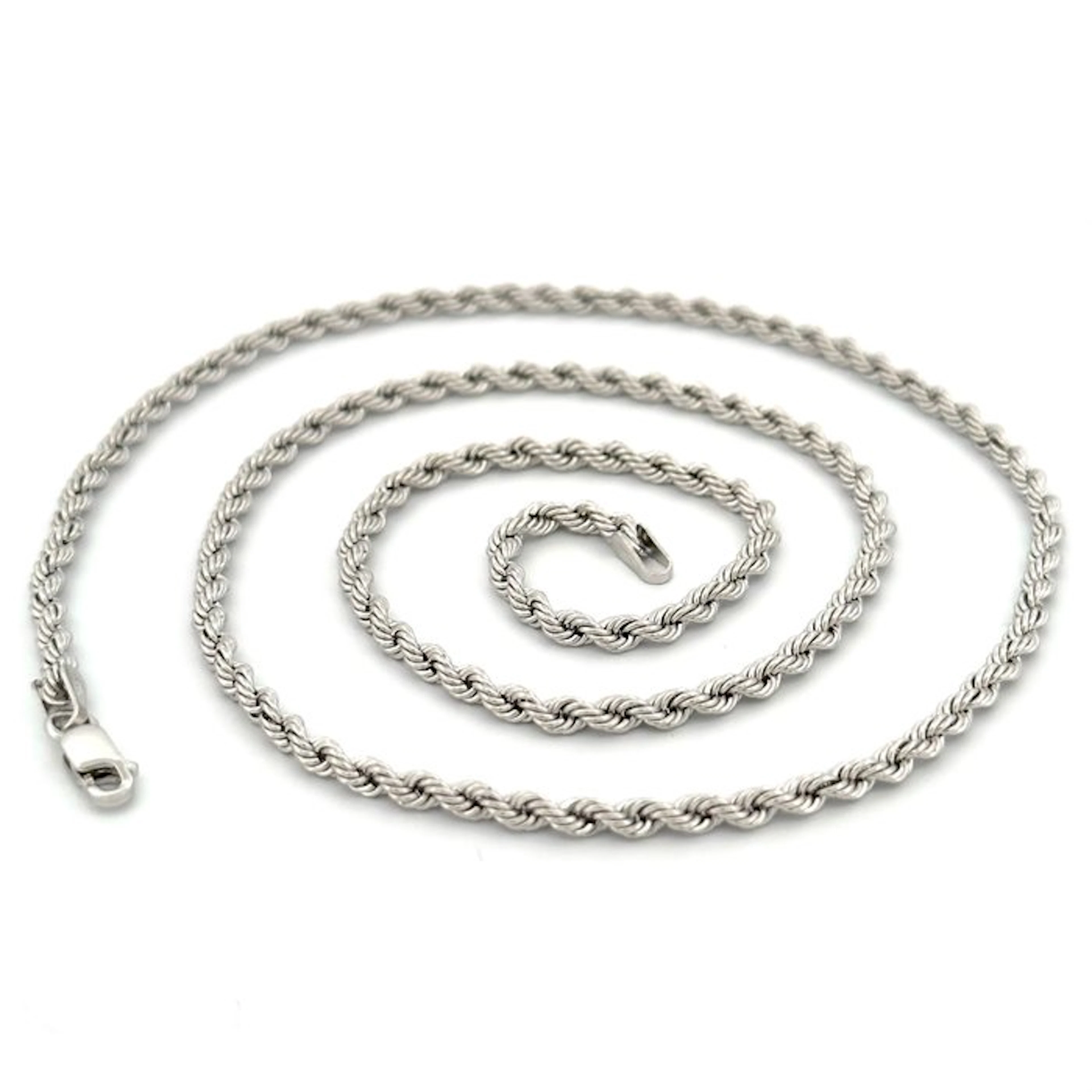 Necklace - 18 kt. White gold - Family Gold - 60 cm