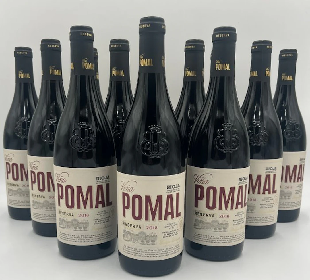 2018 Bodegas Bilbainas, Vinā Pomal - Rioja Reserva - 12 Bottles (0.75L)