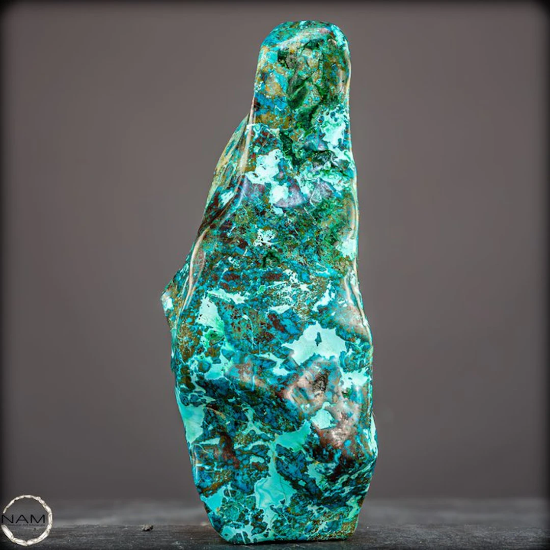 Extraordinary natural chrysocolla freeform with Azurite & Malachite- 1134.39 g