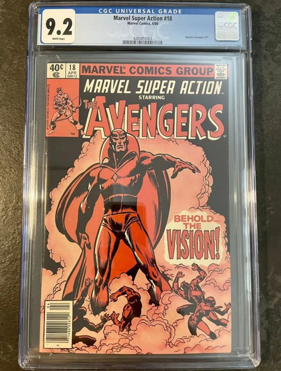 Avengers - #57 1st app Vision - Marvel Super Action #18 Marvel Comics