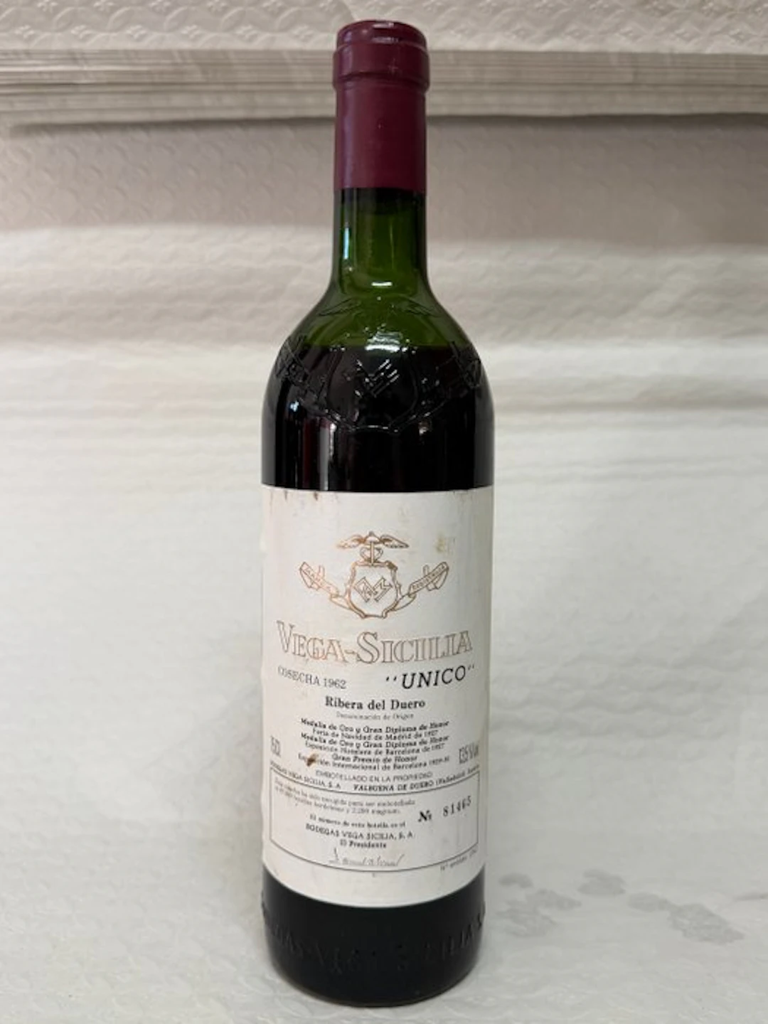 1962 Vega-Sicilia Unico - Ribera del Duero Gran Reserva - 1 Bottle (0.75L)