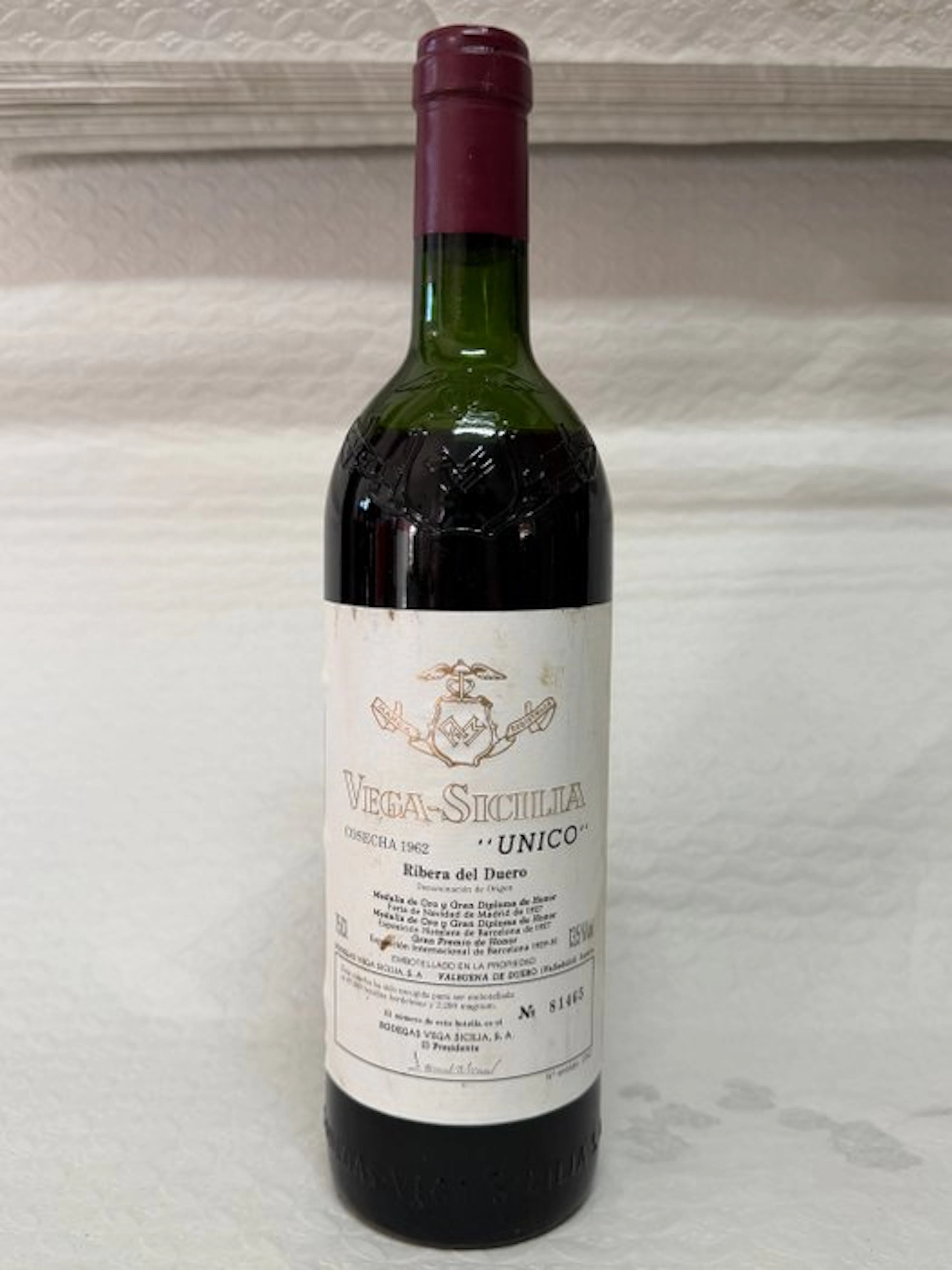 1962 Vega-Sicilia Unico - Ribera del Duero Gran Reserva - 1 Bottle (0.75L)