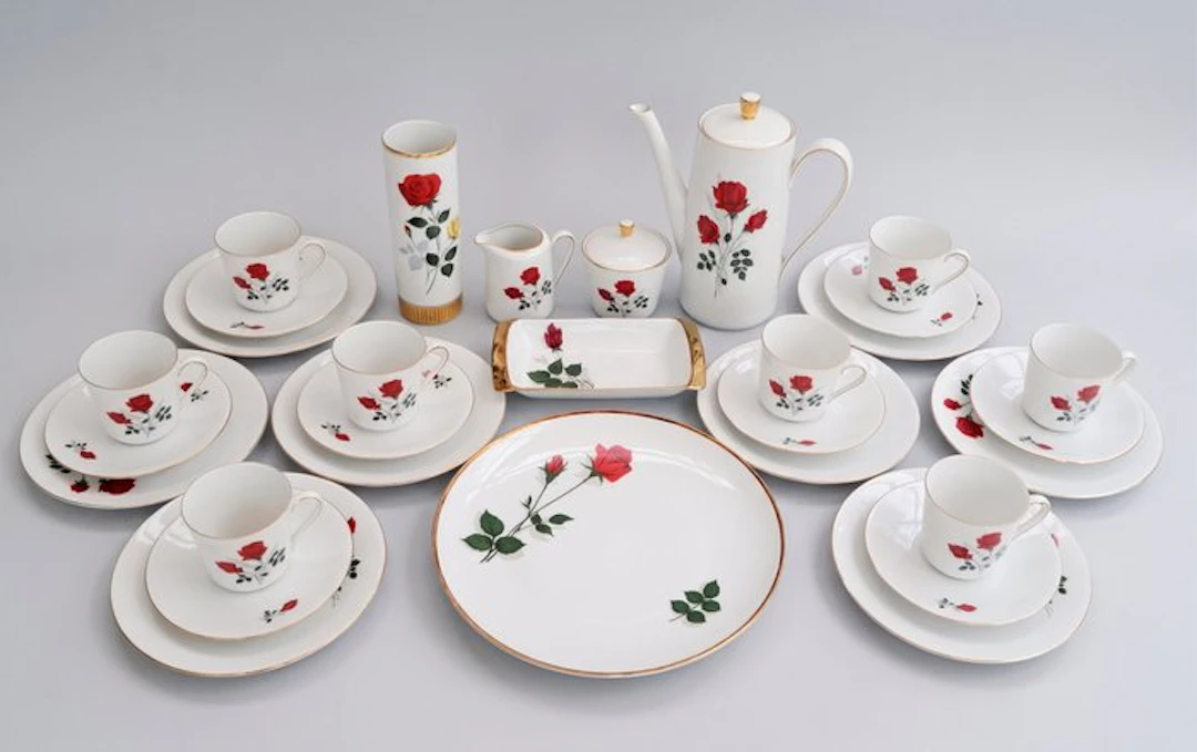 ​J. Kronester, Winterling, Marktleuthen - Coffee service (22) - Porcelain