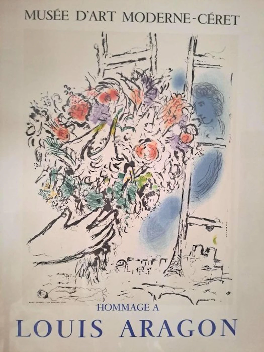 Marc Chagall (1887-1985) - Homenaje a Louis Aragon