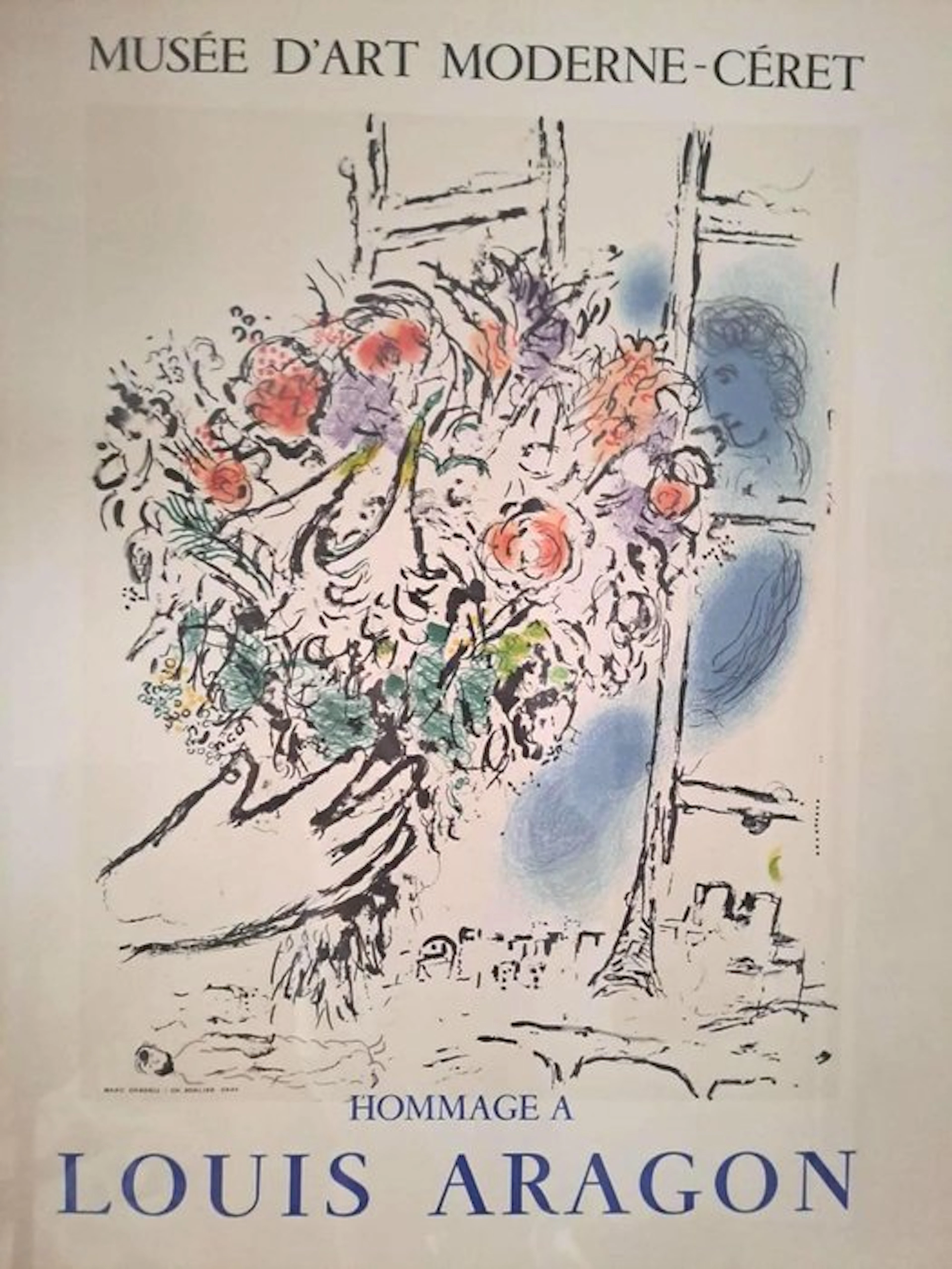 Marc Chagall (1887-1985) - Homenaje a Louis Aragon