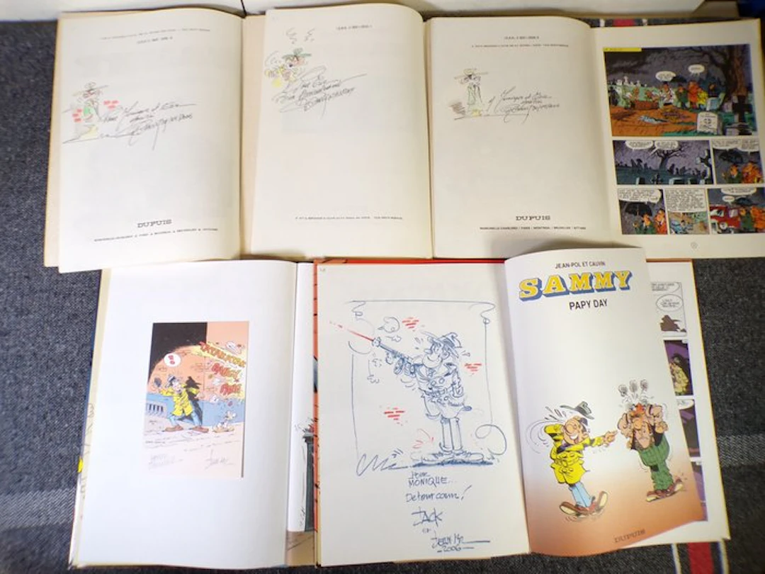 Sammy - 3x C + 2x B + 4x dédicace + ex-libris - 5 Album...