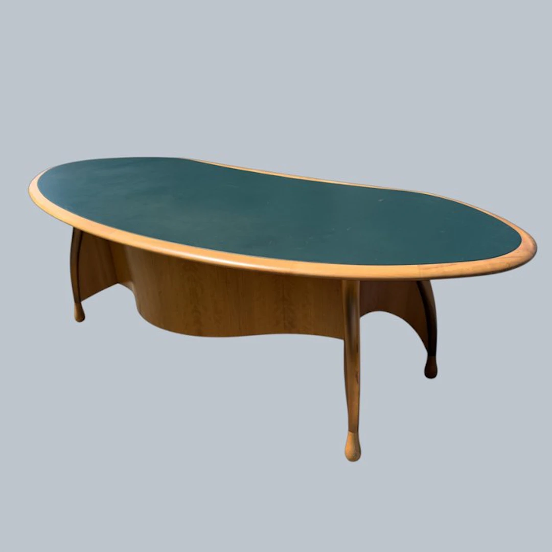 Giorgetti (Attr.) - Desk - Wood, Leather, Metal - Executive Desk