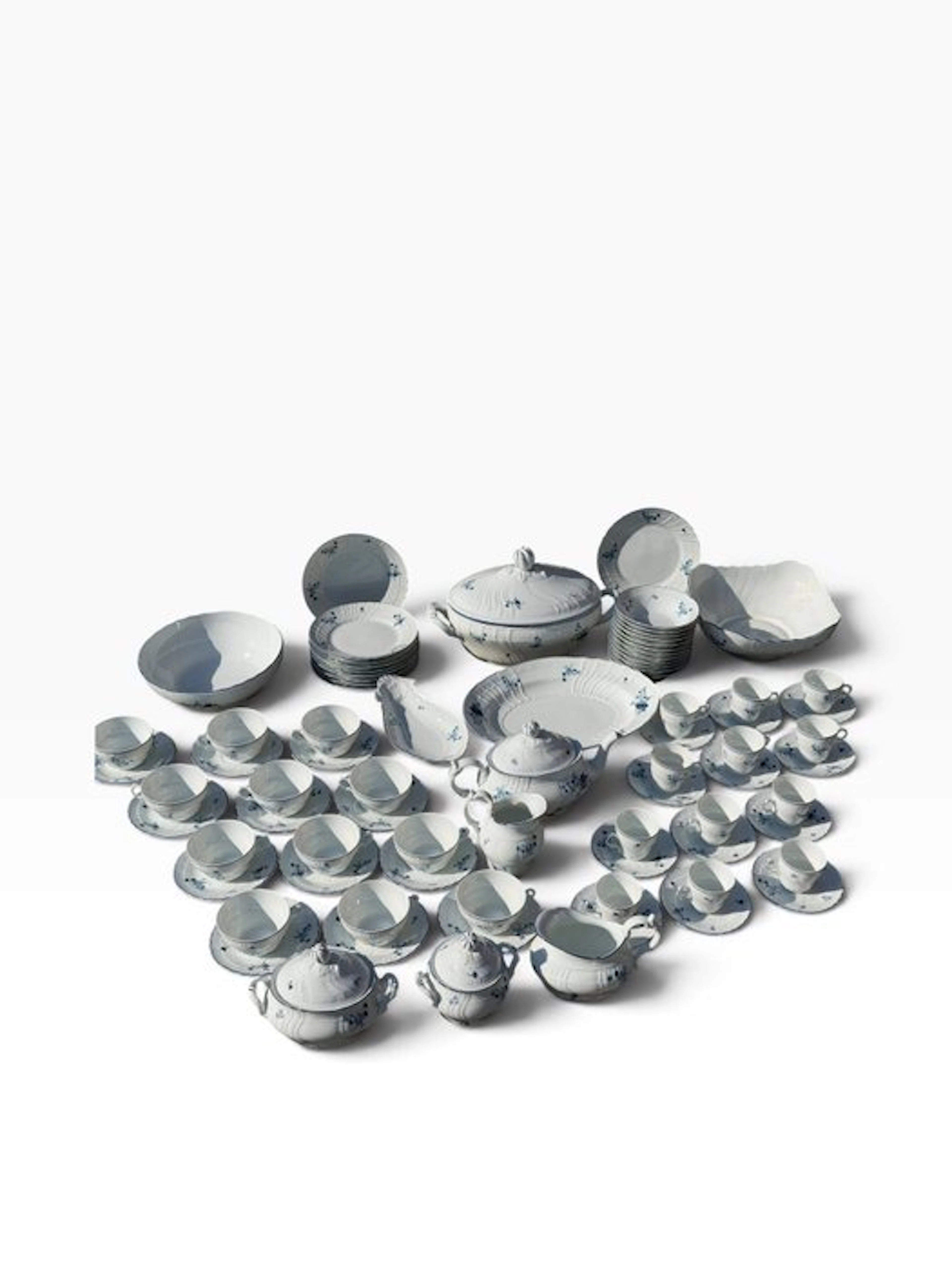 Richard Ginori - Table service for 12 (80) - Porcelain - Rare, hard to find.
