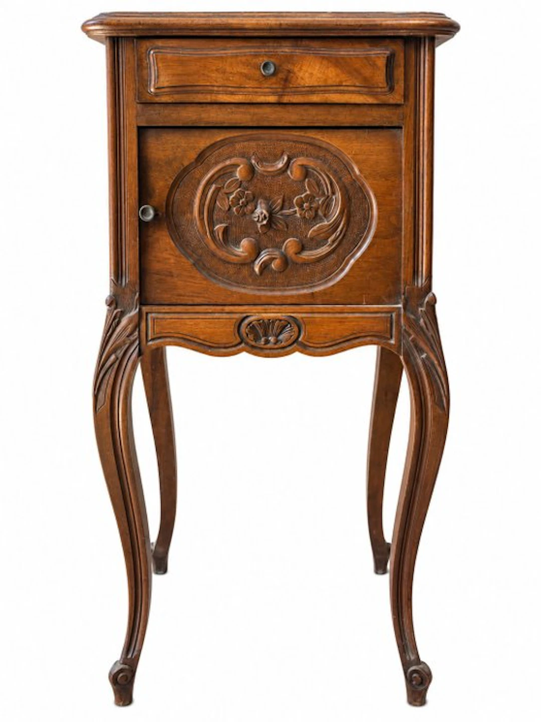 Nightstand - Red marble - Louis XV style