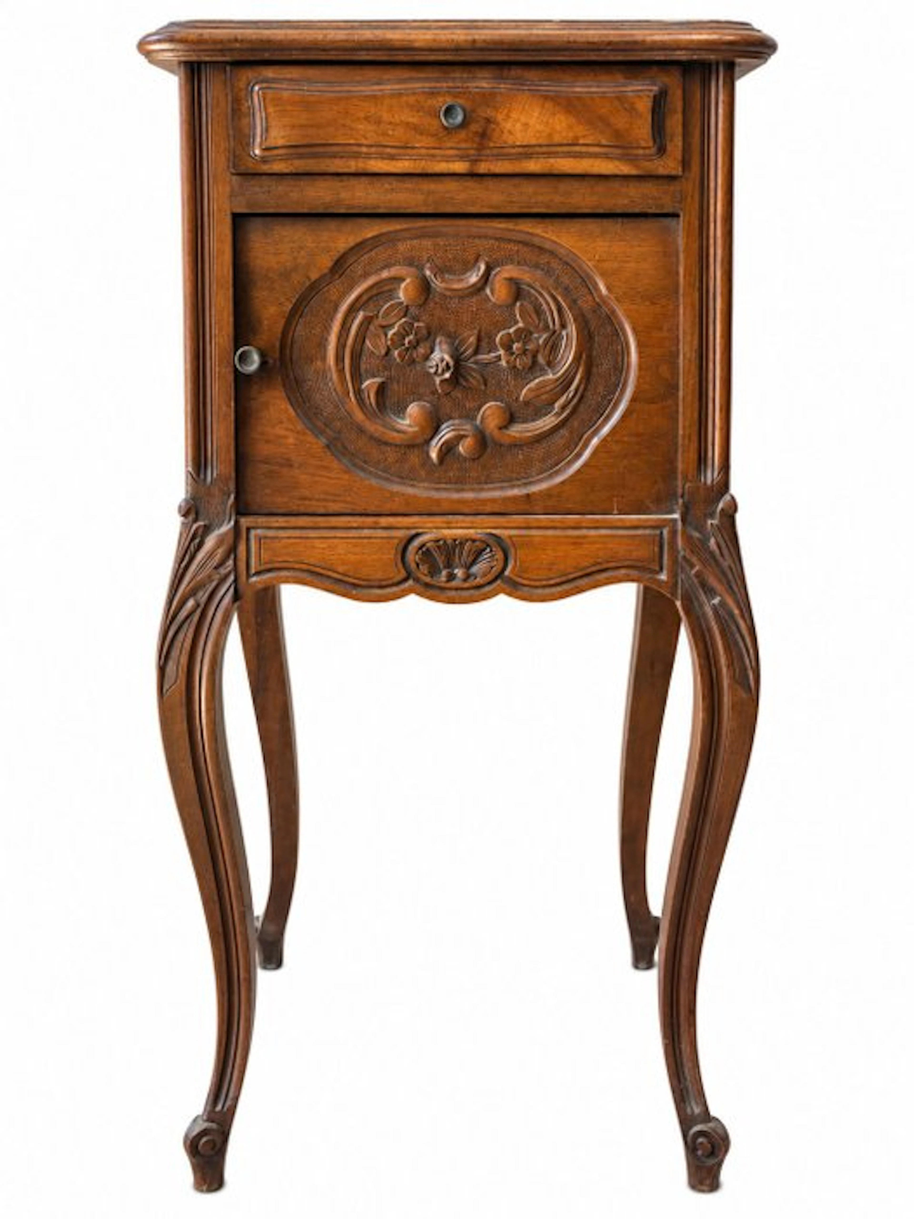 Nightstand - Red marble - Louis XV style