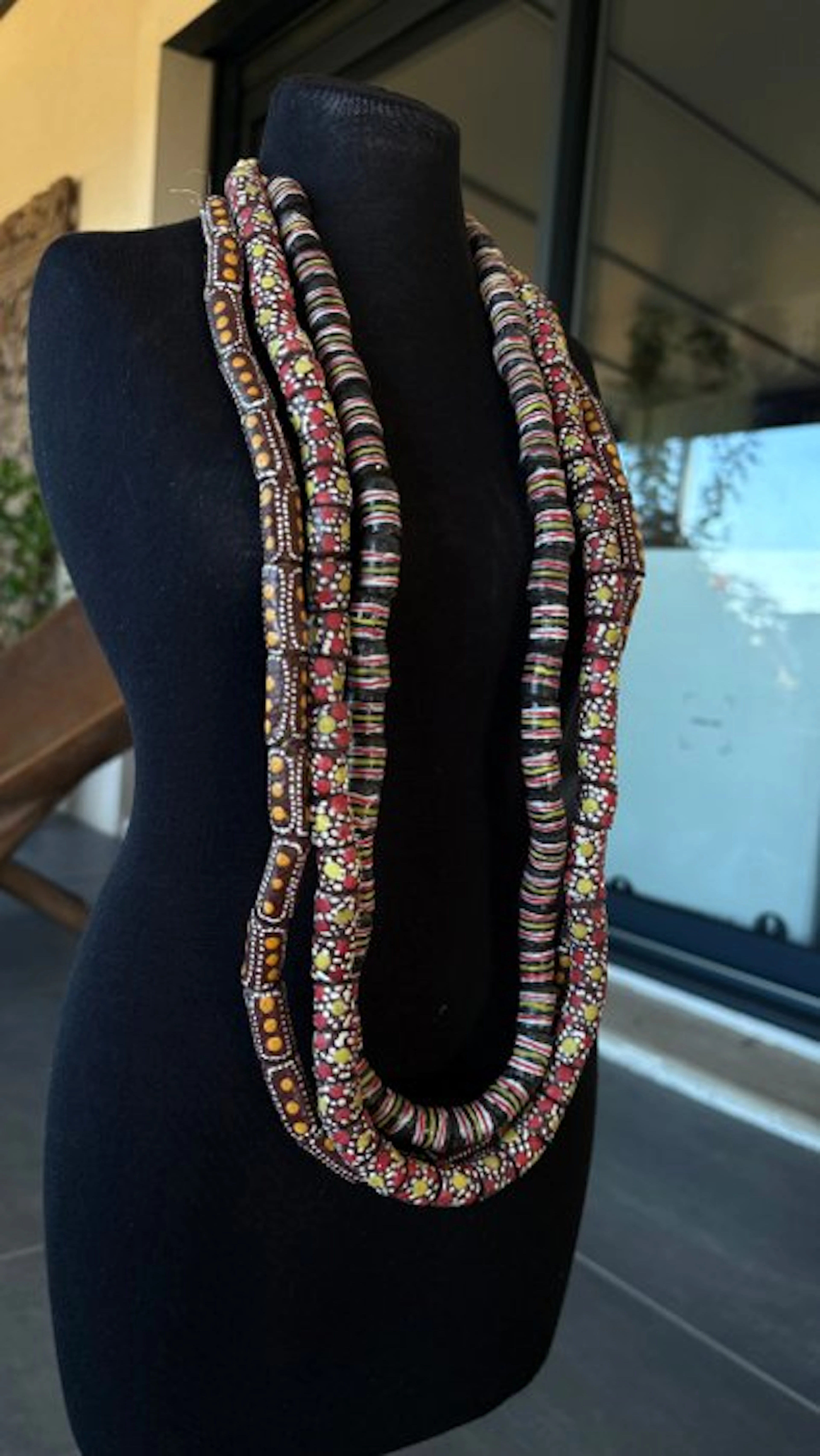 Magnifique collier krobo. - Sculpture - Ghana (No reserve price)