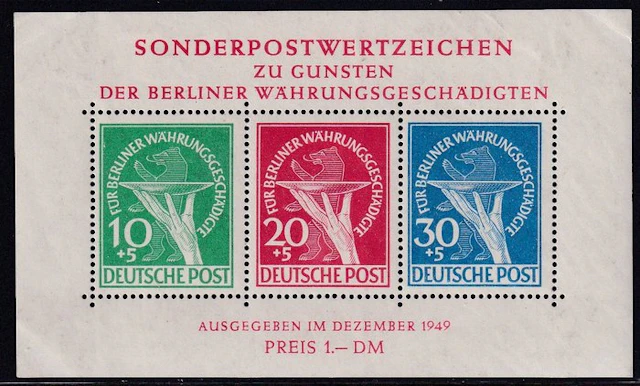 Berlin 1949 - Block edition: For Berlin's currency victims. - Michel: 1