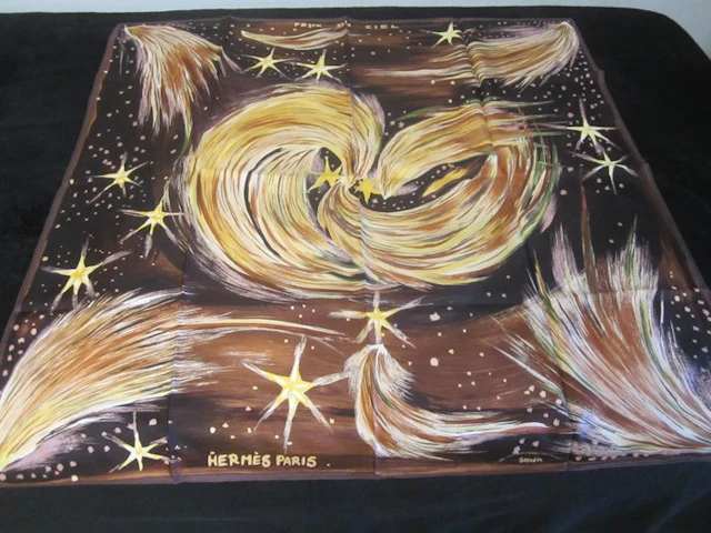 Hermès - Feux du Ciel DE SEFDIN DE 2000 TWILL DE SOIE...