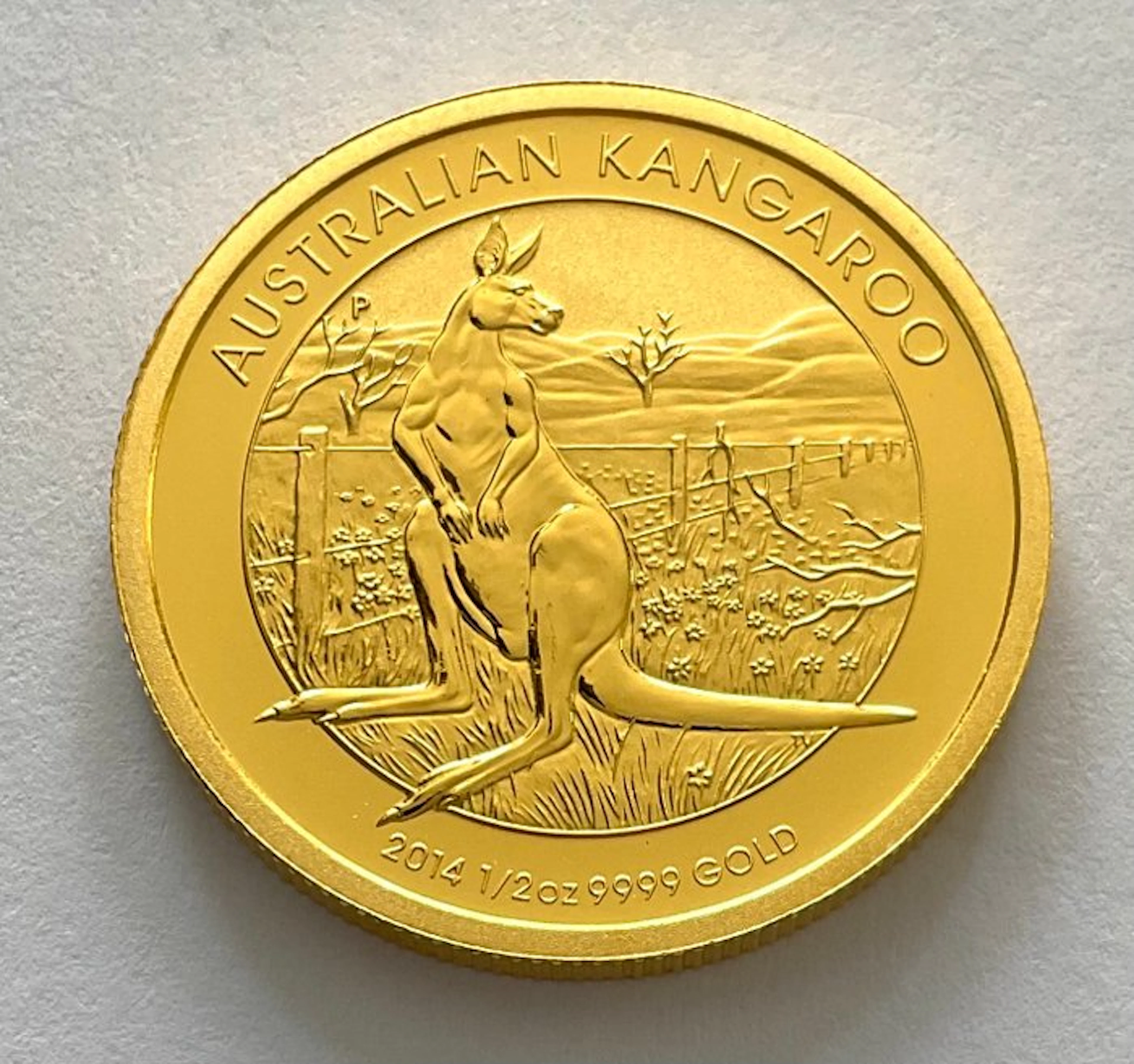 Australia. 50 Dollars 2014 - Australian Kangaroo, 1/2 Oz (.999)