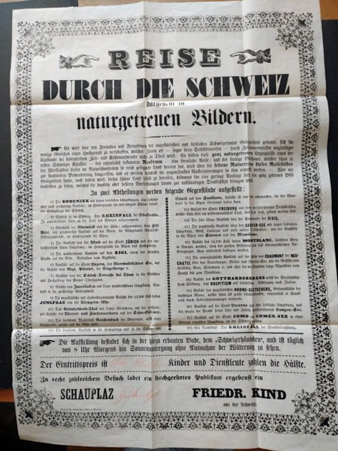 Reise durch die Schweiz in naturgetreuen Bildern - 1855