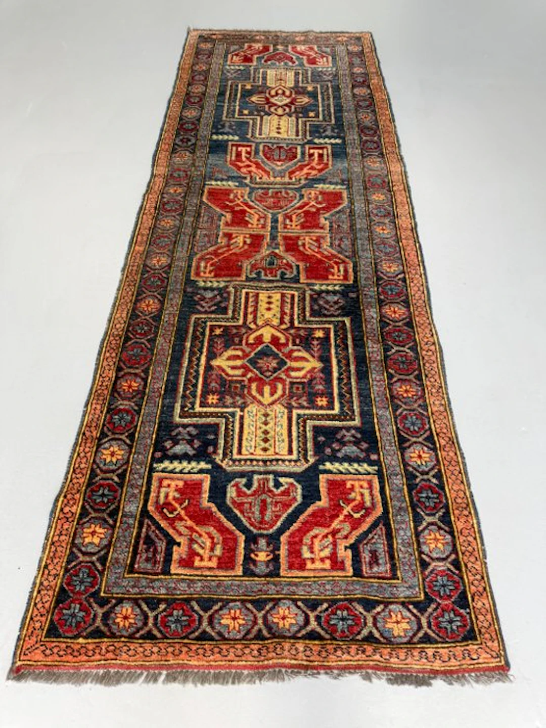 Ancient Kazak - Carpet - 255 cm - 82 cm