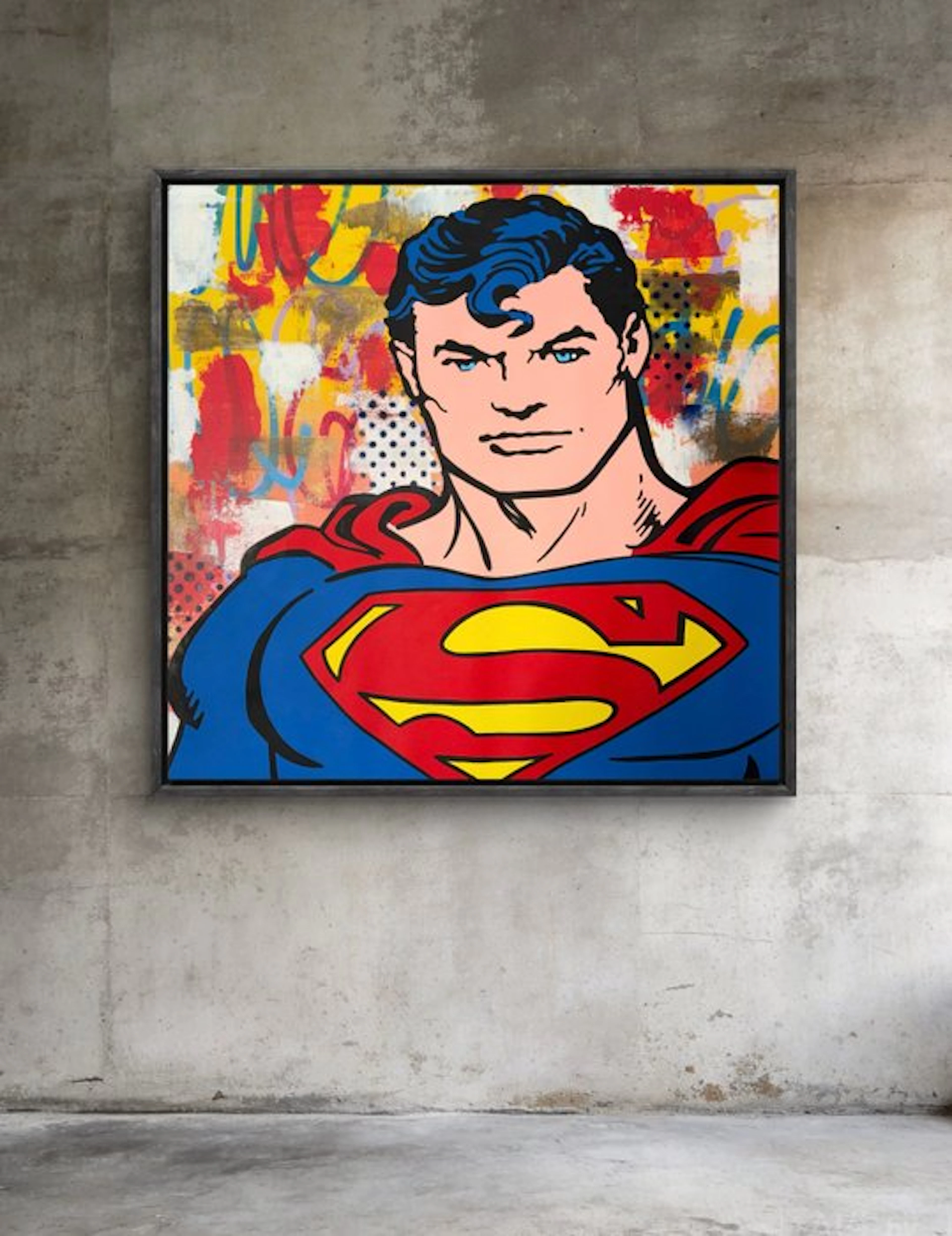 isem (1985) - Superman (size 78x80cm 100% hand paint)
