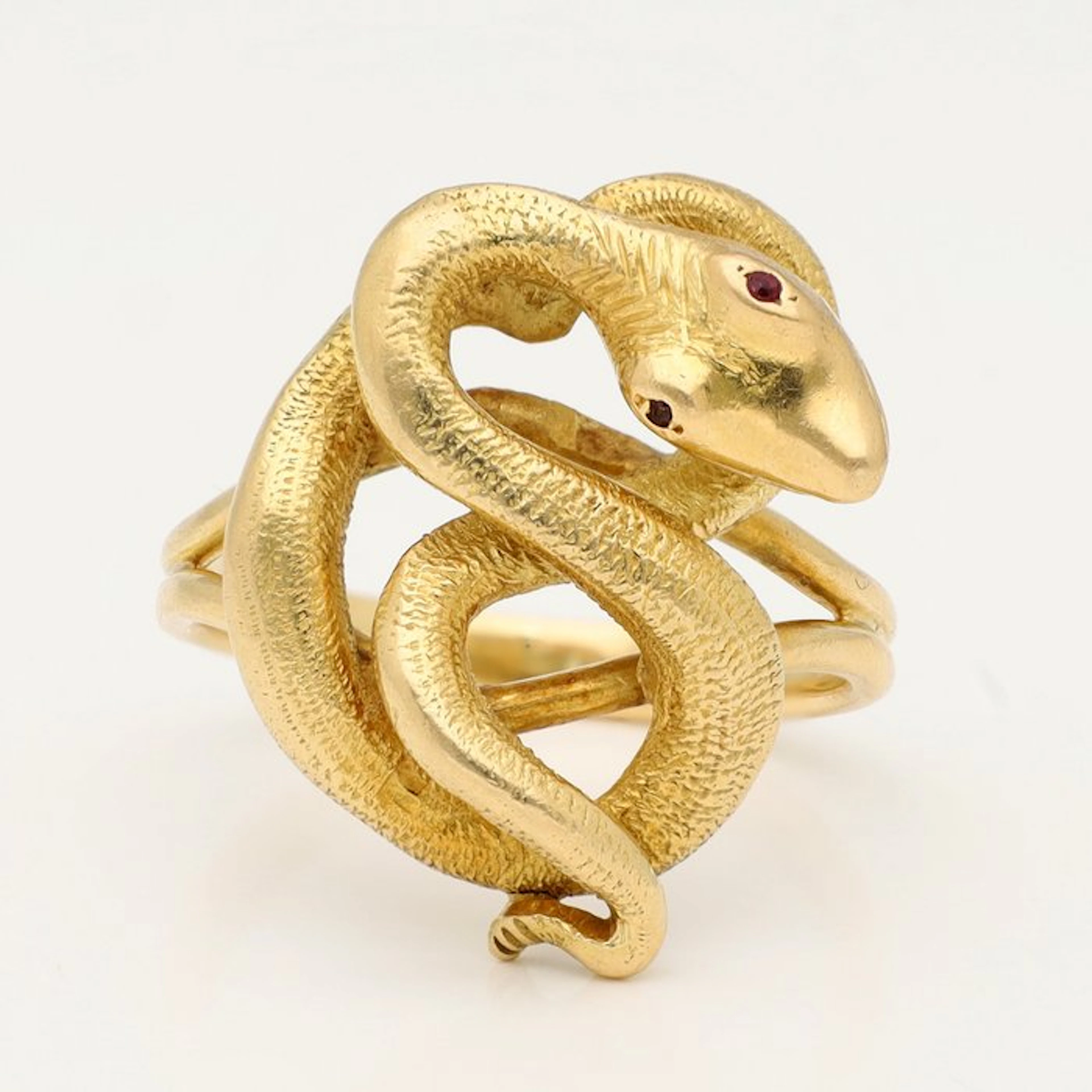 Ring - 18 kt. Yellow gold - Ruby/Slang