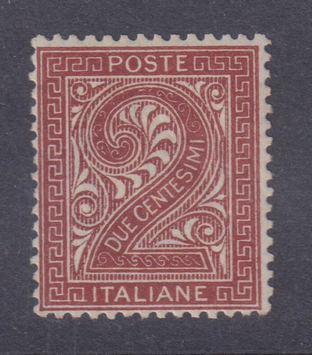Italy Kingdom 1865 - Figure 2c De La Rue print run