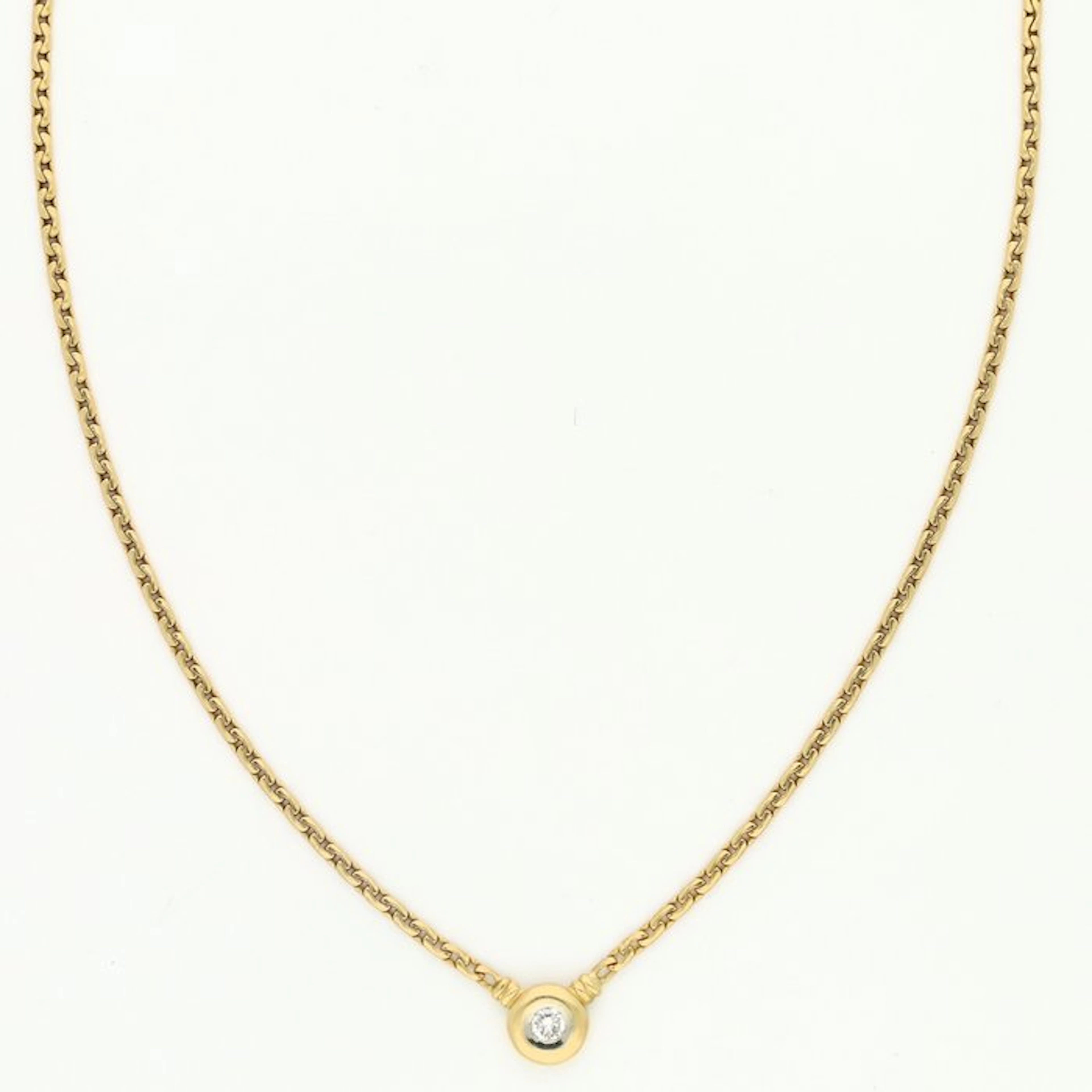 Necklace - 18 kt. Yellow gold Diamond (Natural)