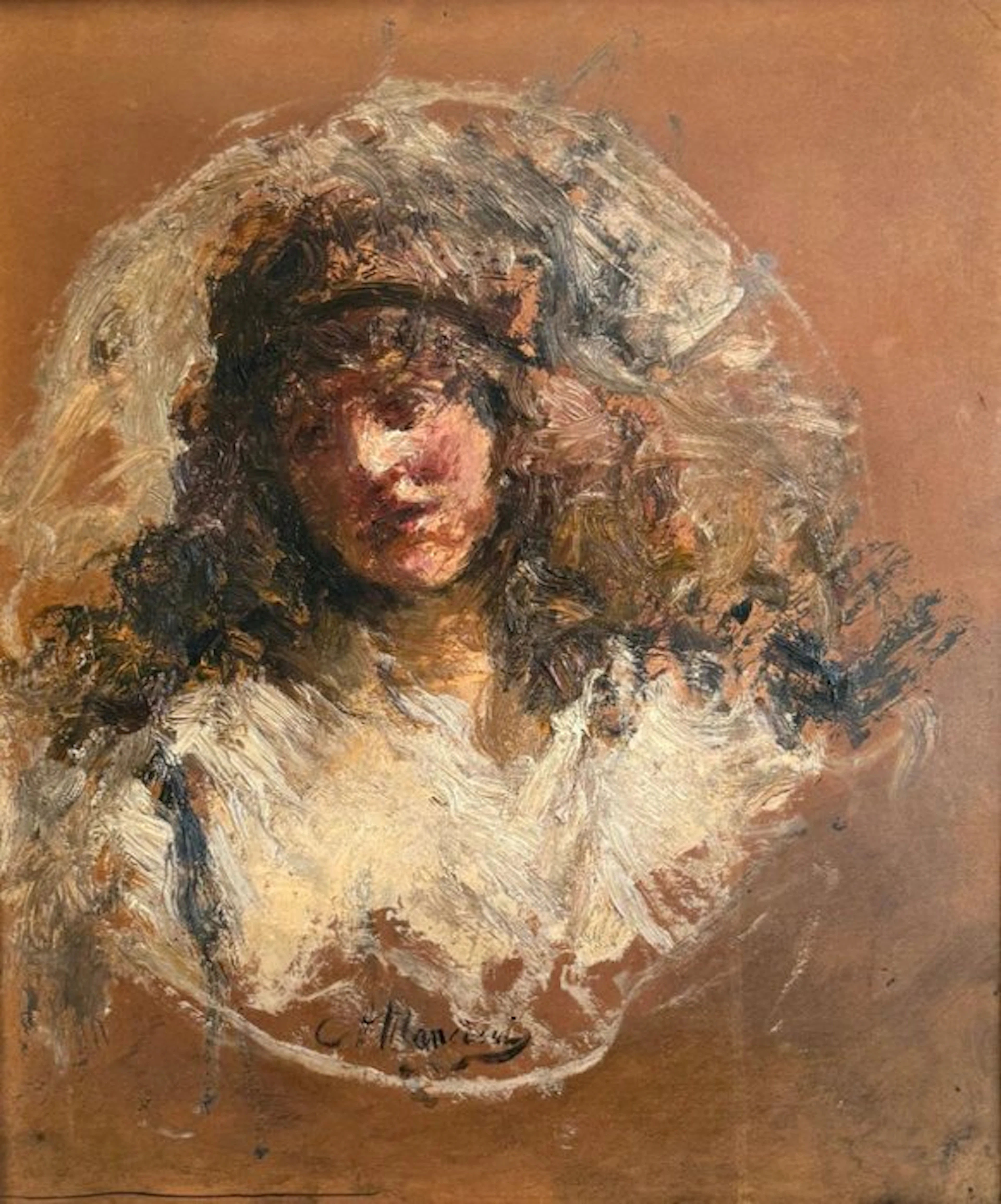 Antonio Mancini (1852 – 1930) - La Scapigliatura